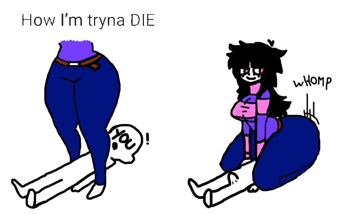 big ass, black hair, facesitting, how i'm tryna die, long hair, lunaticrhythms, male, needlemouse (series), red eyes, sarah henderson (needlemouse), thick thighs