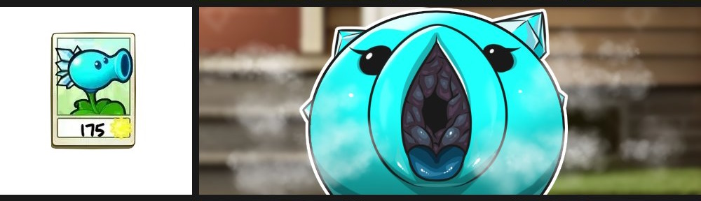 female, horny, mawshot, meme, mouth chart, mouth comparison, mythios, open mouth, plants vs zombies, plants vs. zombies, pvz, snow pea (pvz), solo feral, waiting