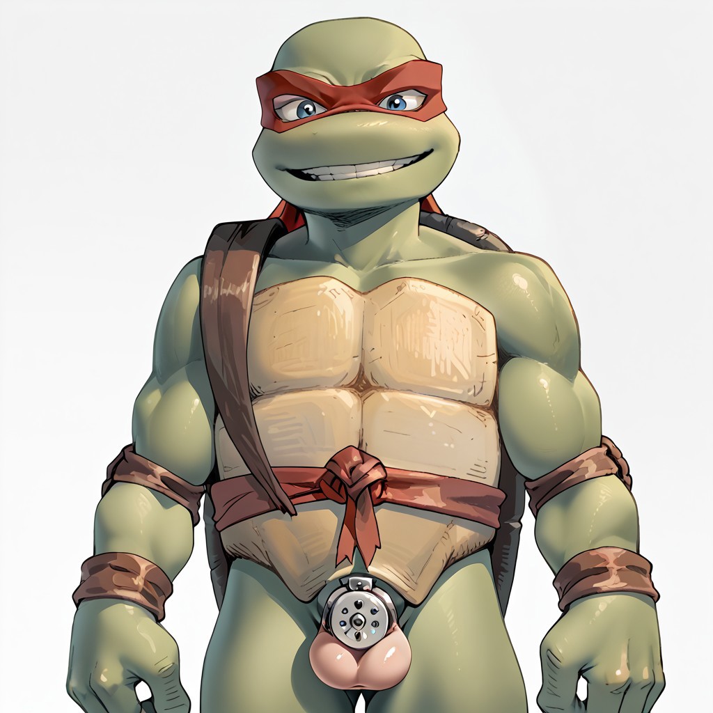 ai_generated chastity_cage male_only raphael_(tmnt) tagme teenage_mutant_ninja_turtles teenage_mutant_ninja_turtles_(2007) tmnt tmnt_2007