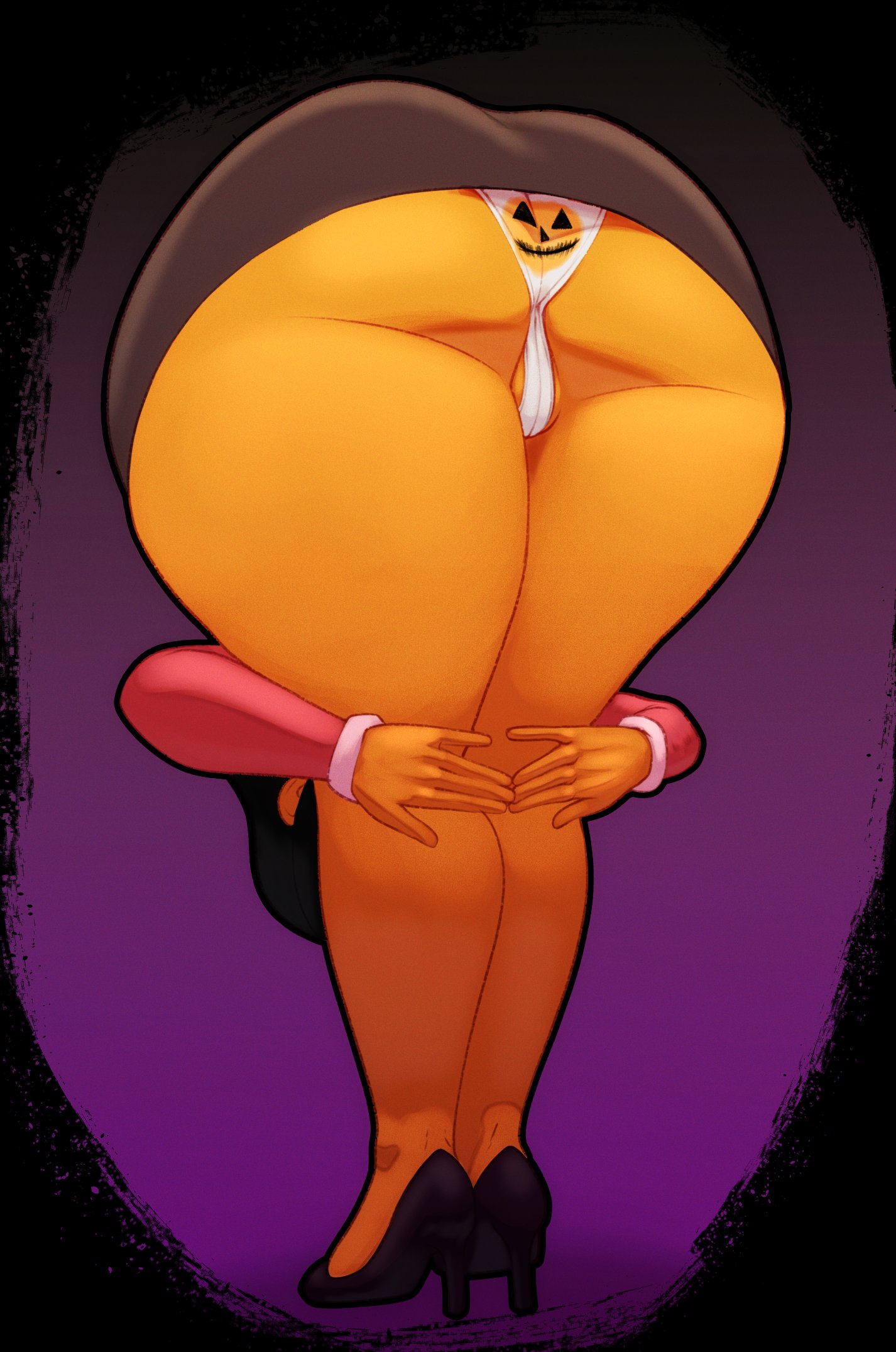 1girls, 2024, 2d, ass, ass focus, ass up, big ass, big thighs, black hair, clothed, clothing, color, face down ass up, female, female only, footwear, high heels, huge ass, large ass, long legs, looney tunes, n-kosi, n-kosi (coloring), panties, pumpkin, pussy, shoes, solo, solo female, standing, sweet cheeks (looney tunes show), tan body, tan skin, the looney tunes show, thick thighs, thighs, white panties, wide hips