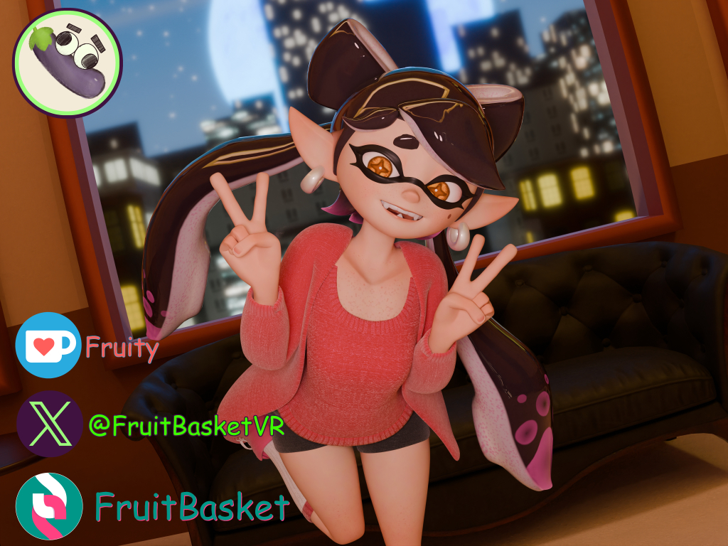 3d blender callie_(splatoon) fruity_(artist) nintendo splatoon tagme