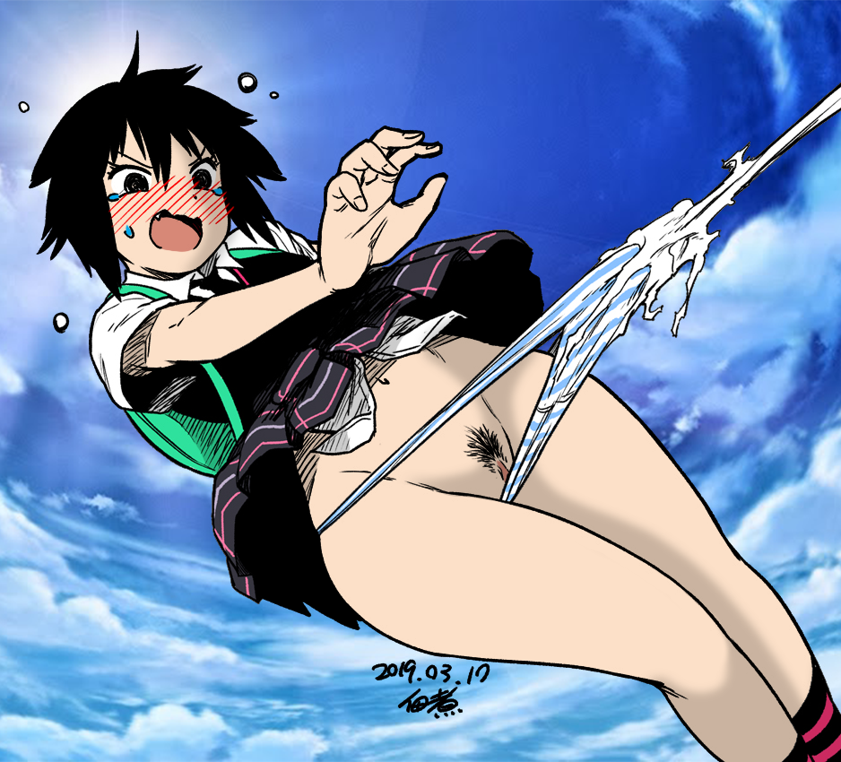 angry assisted_exposure backpack bag black_hair black_socks blue_panties blue_sky blush clothing colorized commission dated exposed_panties female female_pubic_hair flat_chest full-face_blush human landing_strip marvel necktie oerba_yun_fang open_mouth outdoors pale_skin panties panty_pull peni_parker plaid plaid_skirt pleated_skirt pubic_hair pulling_another's_clothes pussy pussy_peek risenhentaidemon school_bag school_uniform short_hair short_sleeves silk skirt sky socks solo spider-man:_into_the_spider-verse spider-man_(series) spider-verse spider_web striped_clothes striped_panties striped_socks tearing_up third-party_edit tsukudani_(coke-buta) uncensored underwear vest wide_hips