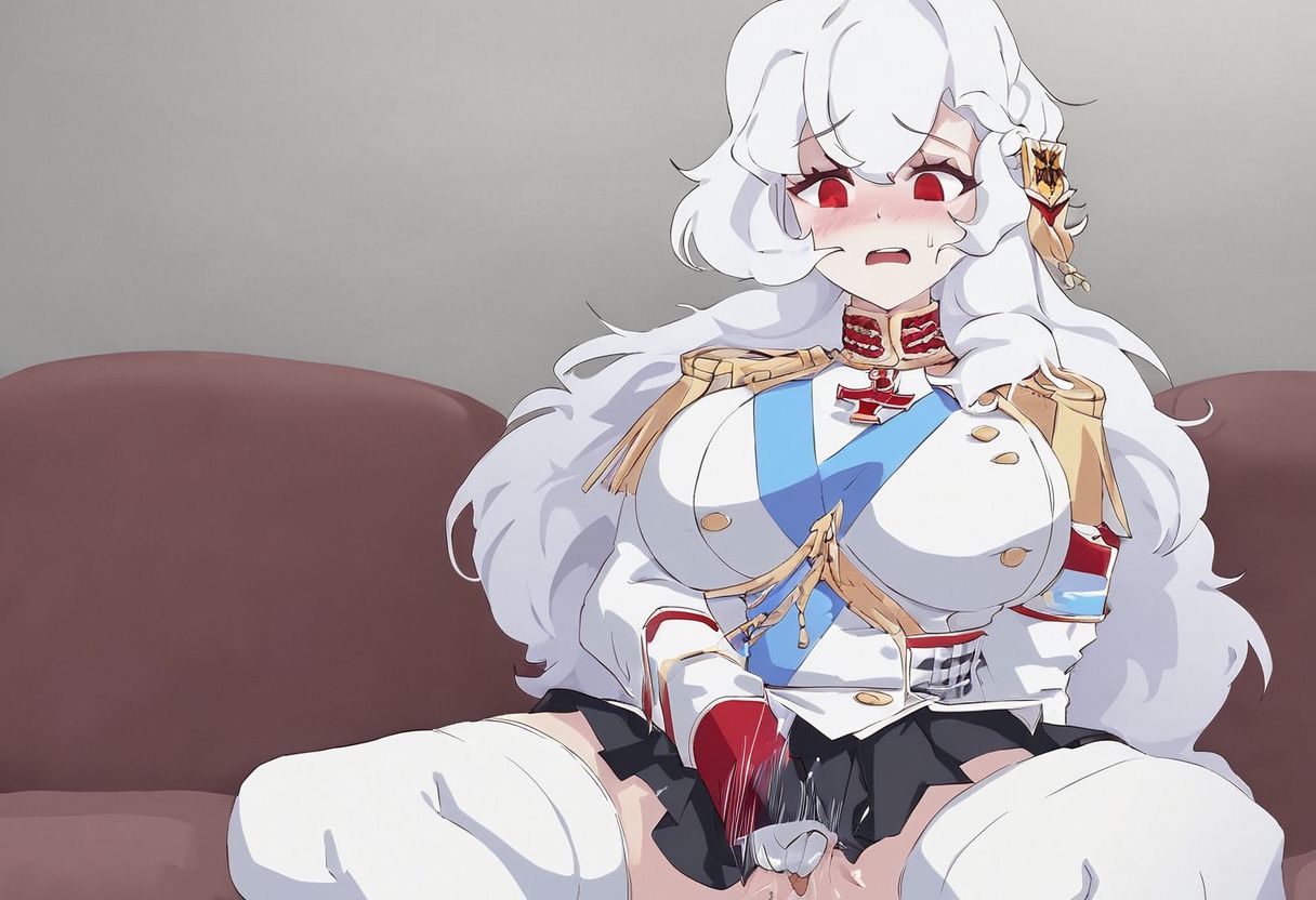 ai_generated alpha_1918 big_breast itjustohot masturbating military_uniform russia russian russian_girl white_hair white_skin