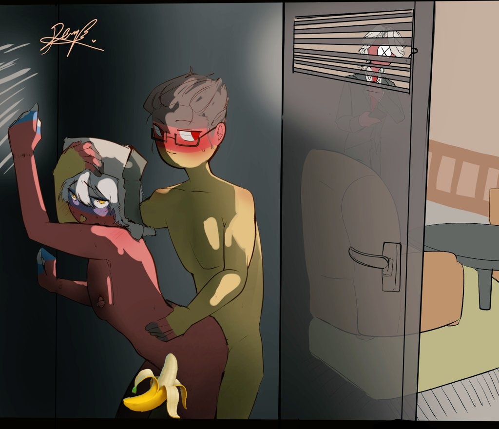 2boys 2males anal anal_sex ass censored censored_penis countryhumans femboy from_behind gay gay_sex germany_(countryhumans) grabbing_from_behind hidden hidden_sex in_locker inside_locker locker locker_interior locker_sex male/male male_focus male_only nazi_germany_(countryhumans) penetration rena195728 russia_(countryhumans) sex_in_locker stealth stealth_sex twink yaoi