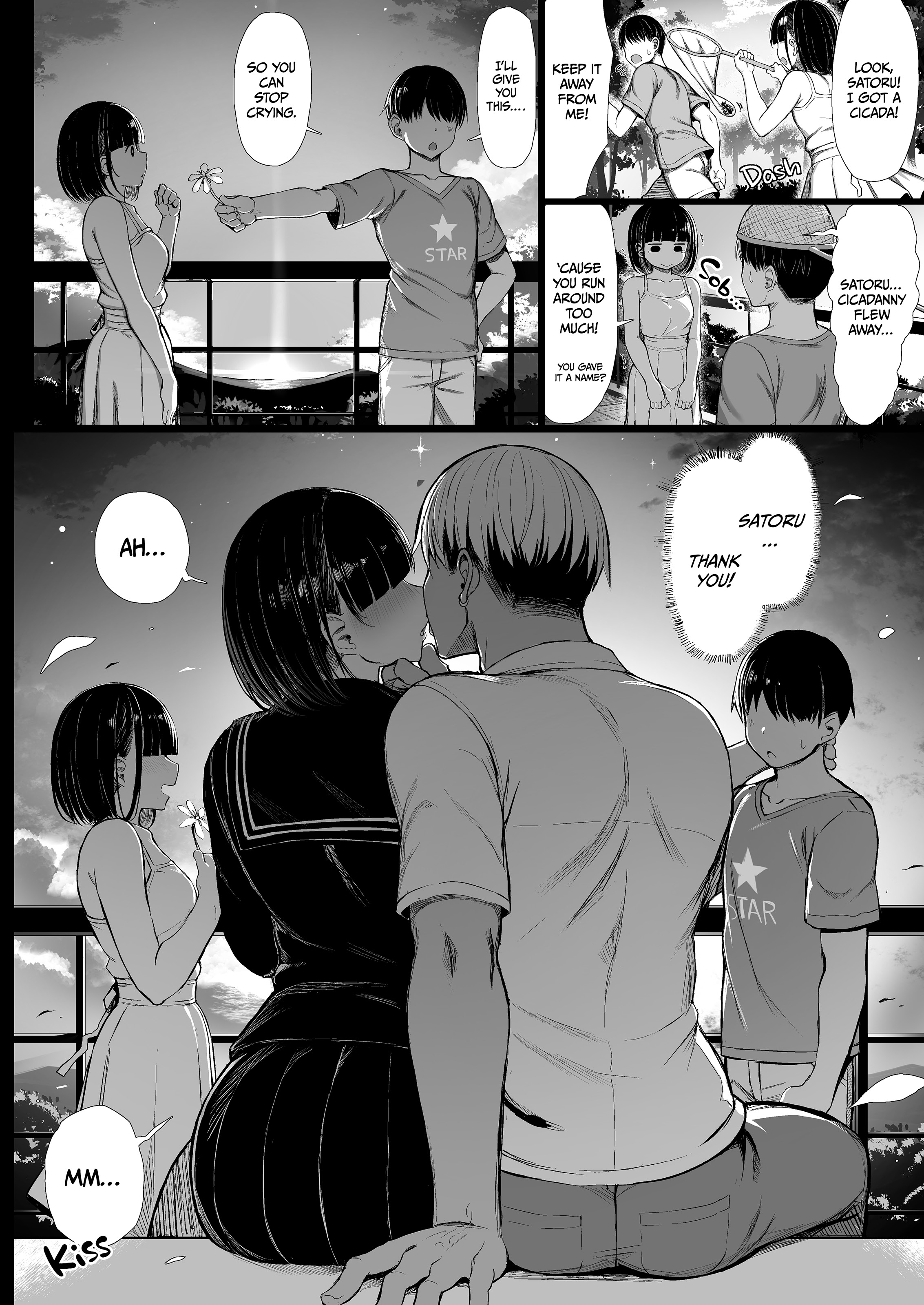1girls, 2boys, big breasts, breasts, bungaku shoujo wa somerareru, cute, female, giving in, giving in to pleasure, greatmosu, guilty, gyaru-oh, kissing, kuchinashi rin, male, manga, muscular, muscular male, pervert female, pleasured, rin kuchinashi, romantic, safe, safe for work, school uniform, secretly loves it, shes my friend shes his slut, short hair, sunset