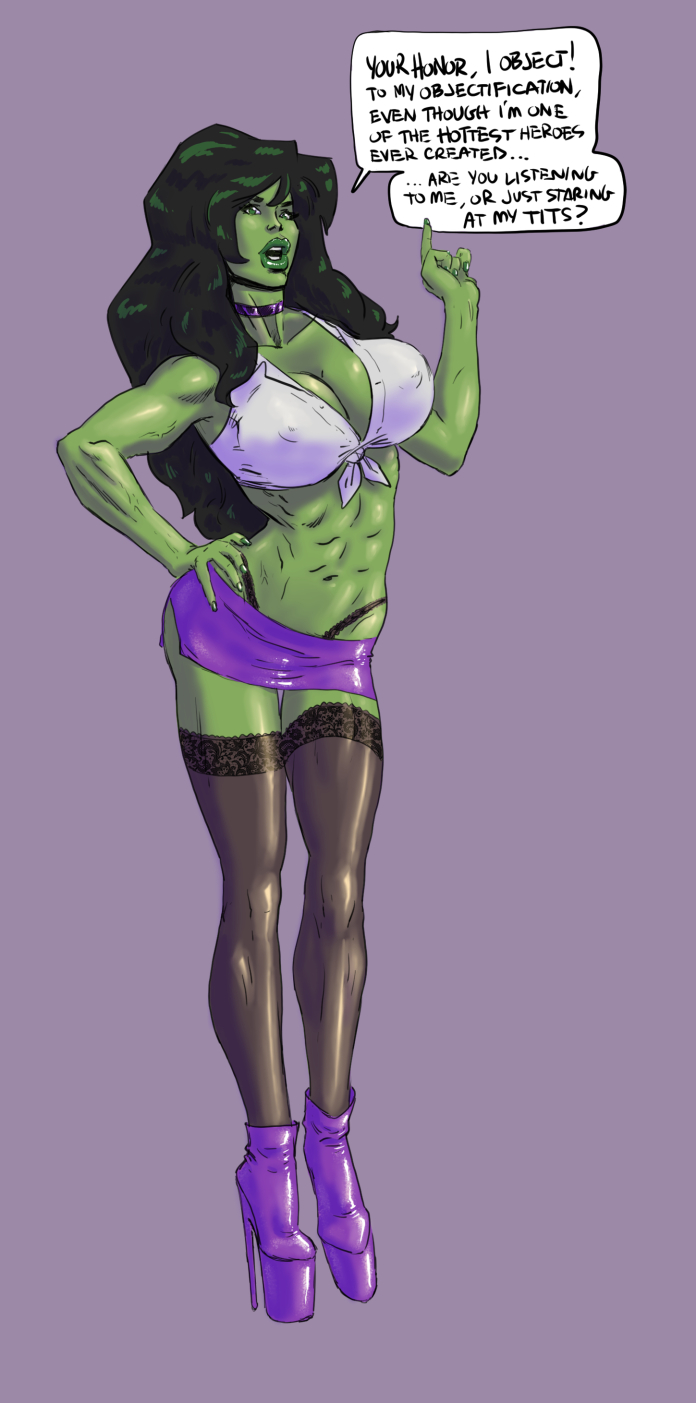 1girls, ass, big ass, big breasts, breasts, curvaceous, curvy, curvy figure, digital media (artwork), female, fenris comix, green body, green skin, green-skinned female, hips, hourglass figure, huge ass, huge breasts, hulk (series), jennifer walters, large ass, large breasts, legs, marvel, marvel comics, mature, mature female, she-hulk, slim waist, thick, thick hips, thick legs, thick thighs, thighs, voluptuous, waist, wide hips