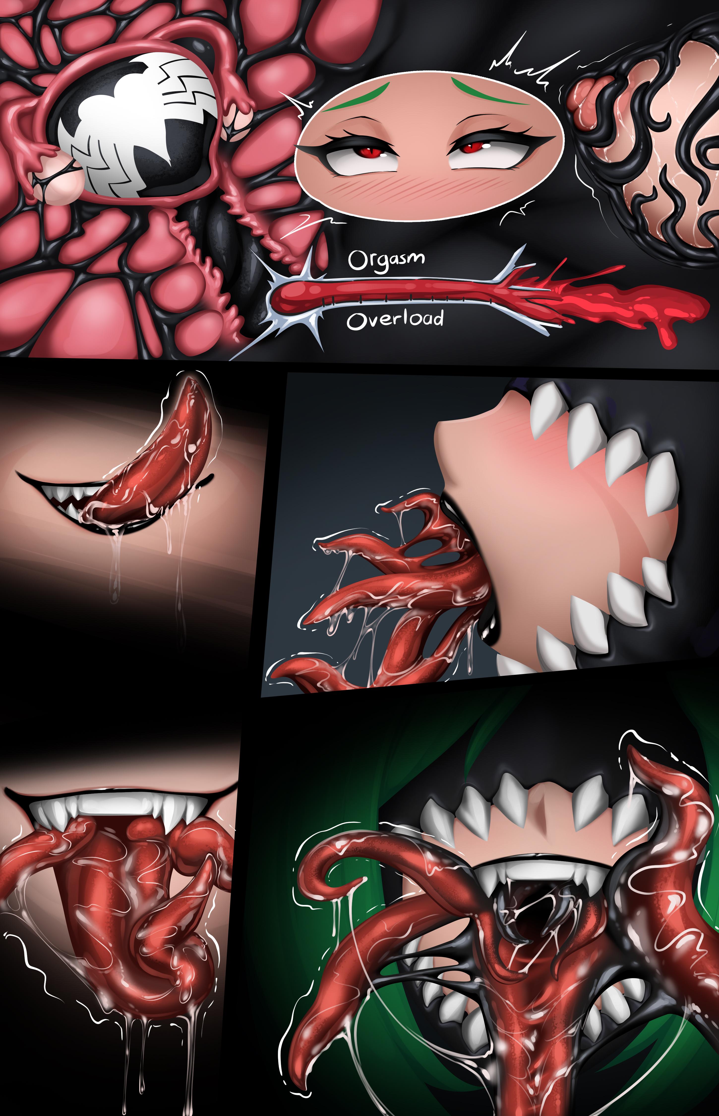 corruption, female, ferelia ctesias, final fantasy, final fantasy xiv, inou, living clothes, marvel, marvel comics, miqo'te, orgasm, orgasm face, rikatsuky, spider-man (series), symbiote, tentacle, venom (marvel)