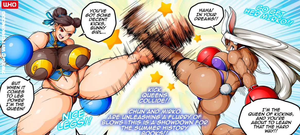 2girls big_ass big_breasts big_thighs boku_no_hero_academia breasts bust busty capcom chun-li crossover curvaceous curvy curvy_figure dark-skinned_female dark_skin digital_media_(artwork) female hips hourglass_figure huge_ass huge_breasts huge_thighs large_ass large_breasts large_thighs legs light-skinned_female light_skin mature mature_female miruko my_hero_academia rumi_usagiyama slim_waist street_fighter thick thick_hips thick_legs thick_thighs thighs usagiyama_rumi voluptuous waist wide_hips wide_thighs witchking00