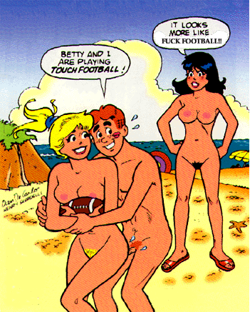 2girls archie_andrews archie_comics betty_and_veronica betty_cooper black_hair blonde_hair breasts football_(american) kentoons multiple_girls nude puberty pubic_hair pussy sex veronica_lodge