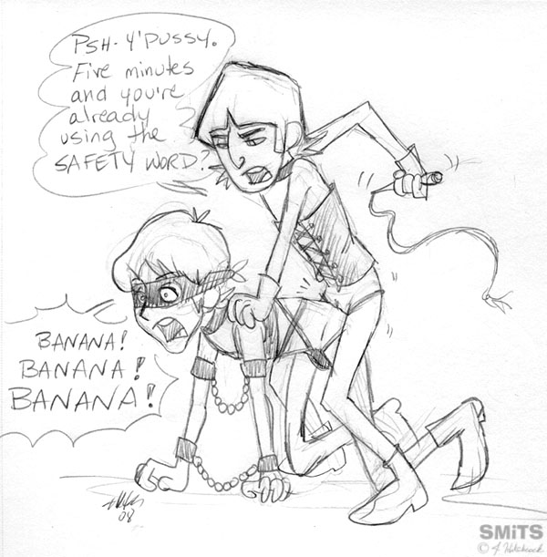 bdsm blindfolded bondage_gear corset handcuffs heels john_lennon kill_john_lennon musician paul_mccartney sadist safety_word the_beatles the_beatles_cartoon whip