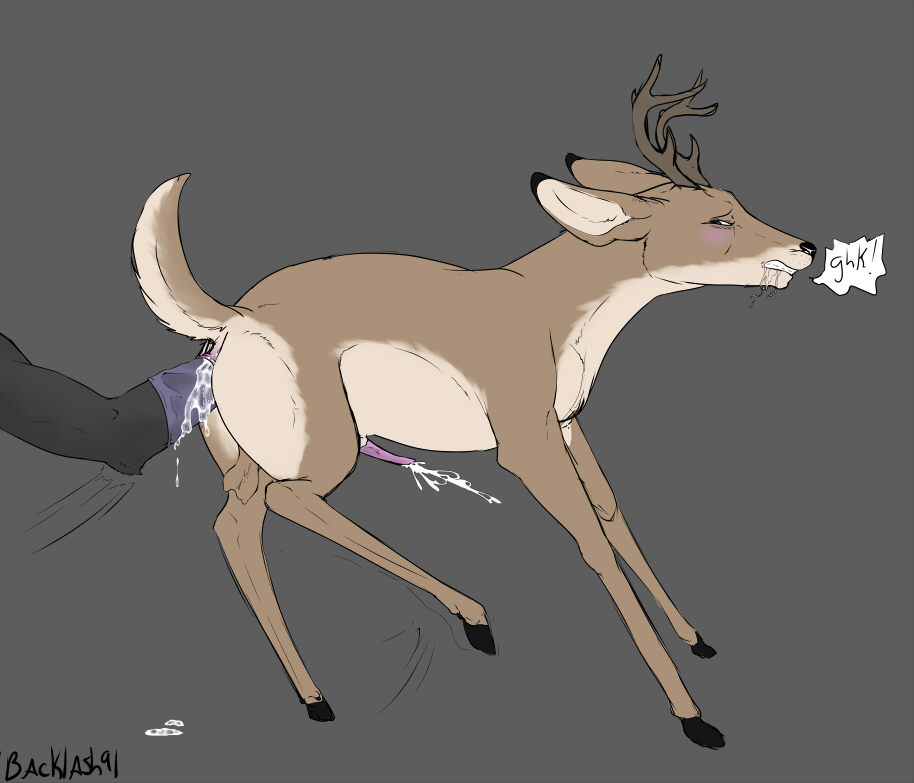 anal anal_insertion anal_sex anal_stretching anthro anthro_on_feral backlash91 blush cervine cervine_penis cum cum_while_penetrated cumshot deer disembodied_hand drooling feral fisting grey_background hands-free horn insertion interspecies lost_my_keys lube male male_anal mammal orgasm penetration penis plain_background saliva unknown_species zoophilia