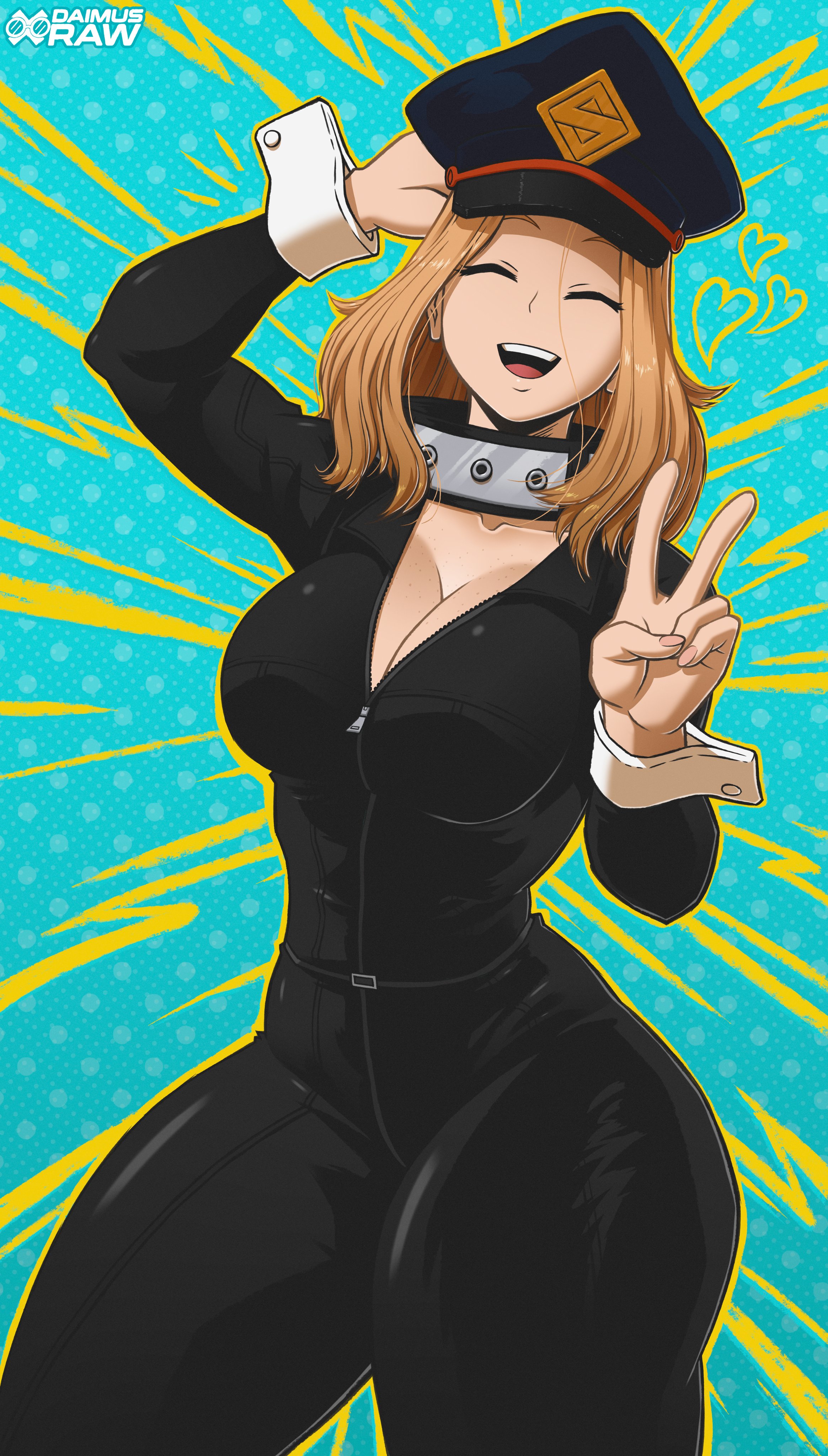 1girls, about to burst, ass, barely contained, barely contained ass, barely contained breasts, barely fits, big ass, big breasts, black suit, blonde hair, blonde-haired female, boku no hero academia, breasts, breasts too big, bursting breasts, camie utsushimi, camiue, daimusraw, female, imminent wardrobe malfunction, my hero academia, straining clothing, tight clothes, tight clothing, tight fit, tight fitting clothing, tight suit, tight supersuit, too tight, undersized clothes, undersized clothing, utsushimi camie, zipper, zipper wont zip