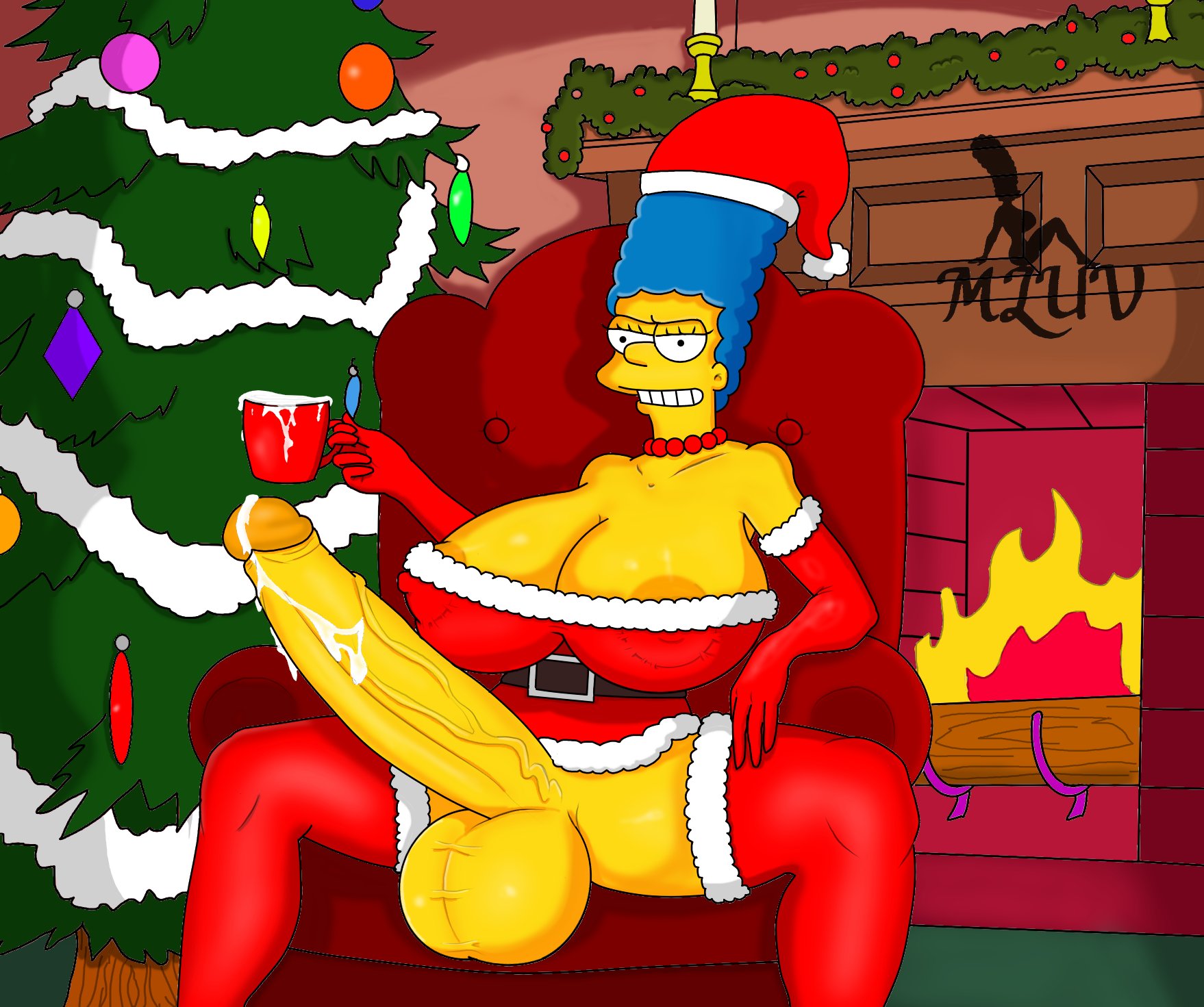 areolae, balls, big areola, big balls, big breasts, big cock, big nipples, big penis, big testicles, blue hair, breasts, christmas, cock, cum, cumshot, dickgirl, ejaculating cum, ejaculation, erect nipple, erect nipples, erect penis, erection, futanari, huge balls, huge breasts, huge cock, huge nipples, huge testicles, intersex, large areolae, large balls, large breasts, large cock, large penis, large testicles, long hair, long penis, marge simpson, mluv, nipples, nude, nude futa, penis, precum, precum drip, scrotum, testicles, the simpsons, uncensored, veiny penis, yellow body, yellow skin