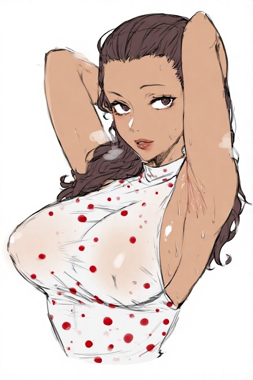 1girls, armpit fetish, armpits, arms up, artist request, brown hair, brown-haired female, clothing, female, female only, one piece, sweat, viola (one piece)