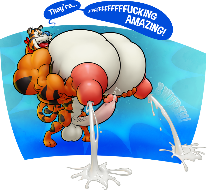 10s 1boy 2019 balls bara cum english_text erection frosted_flakes furry furry_only gay male male_only mascot milking moobs muscular nipples penis puffy_nipples rubberskunktoo solo tagme text tiger tony_the_tiger transparent_background veiny_penis