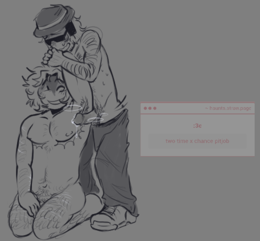 1boy 1boys 1nonbinary :) :d arm_up armpit armpit_sex chance_(forsaken) duo facewear fedora forsaken_(roblox) fucking_armpit glasses grin grinning hairy hat headphones headwear one_eye_closed pitjob precum precum_drip pubic_hair roblox scars silly_ensue sitting smile smiling top_scars two_time two_time_(forsaken)