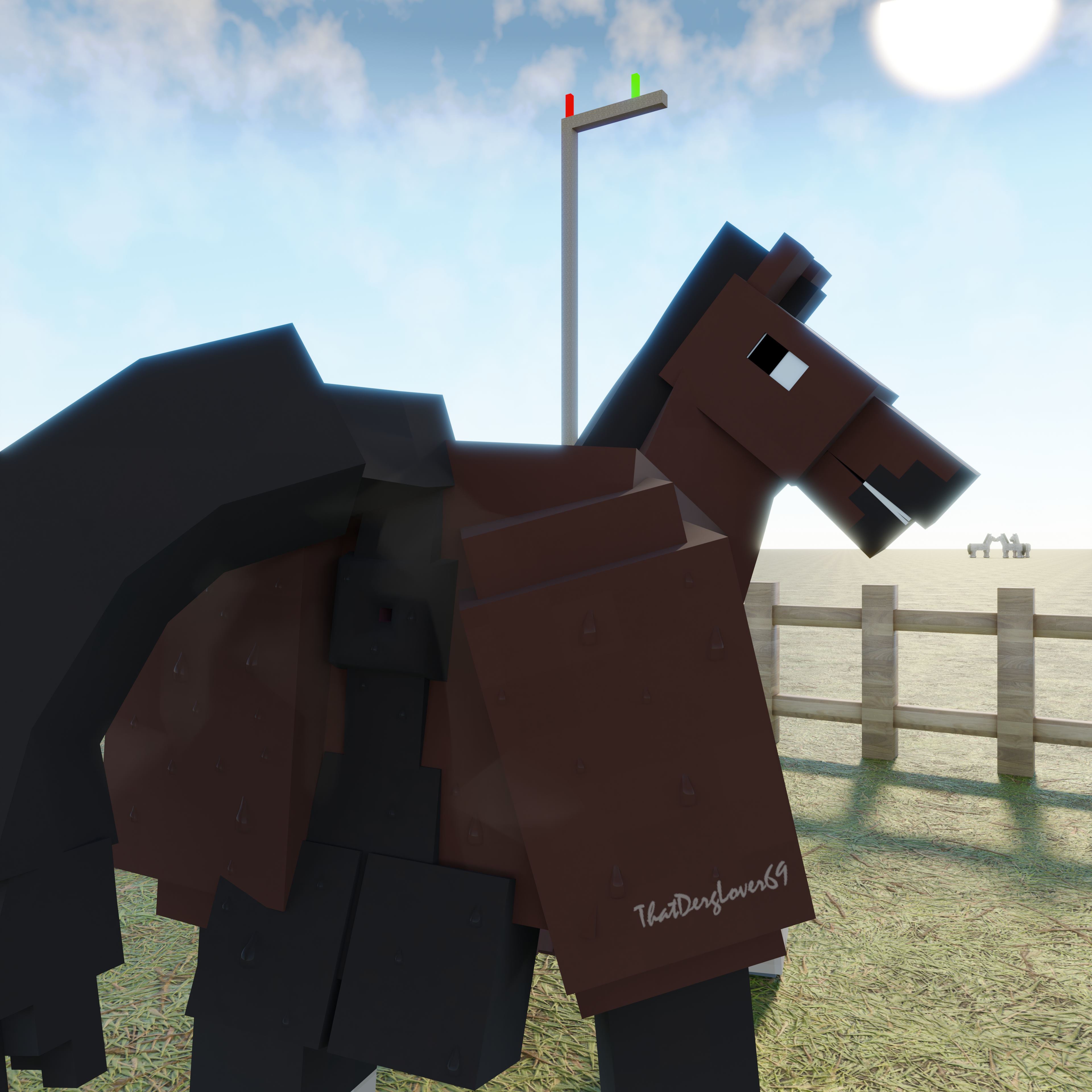 1:1, 2025, 3d (artwork), absurd res, anus, anus focus, ass, balls, big balls, black eyes, block, blocky, blocky body, blocky snout, bodily fluids, brown body, cloud, cloudy sky, digital media (artwork), english text, equid, equine, equine anus, fence, feral, genitals, hi res, horse, horse (minecraft), horse ears, horse tail, huge balls, looking at viewer, looking back, male, male only, mammal, microsoft, minecraft, mojang, musk, musk clouds, musky anus, musky ass, musky balls, open mouth, puffy anus, rear view, revealing anus, sky, snout, solo, square, superflat, superflat (minecraft), sweat, sweatdrop, sweaty ass, sweaty balls, sweaty butt, sweaty genitalia, text, thatderglover69, xbox game studios