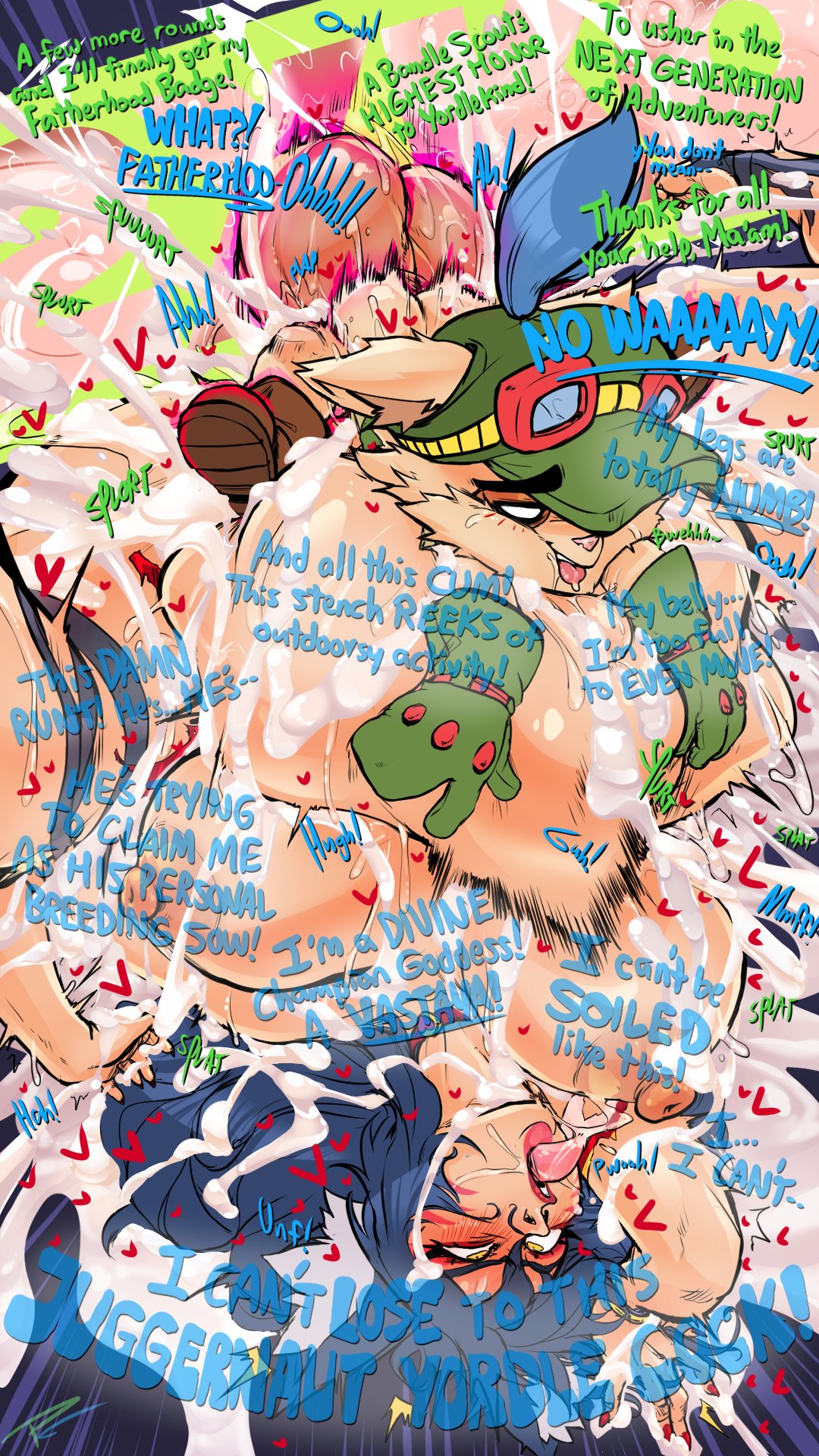 1boy, 1girls, 2d, 2xko, ahegao, ahegao face, ahri, anthro, anthro on female, black hair, blush, breeding, comic, creampie, cum, cum in pussy, cum inflation, cum inside, cumming inside, dialogue, english, english dialogue, english text, facial marking, fakeryway, female, female orgasm, femsub, fox ears, fucked into submission, fucked silly, furry, gameplay mechanics, gloves, hat, huge balls, huge breassts, humiliated, humiliation, impregnation, impregnation request, inflation, inner ear fluff, kemonomimi, league of legends, light skin, light-skinned female, long hair, looking pleasured, male, male on top, male/female, maledom, missionary position, on back, open mouth, orgasm, orgasm face, overflowing cum, pleasure castle, sex, shoes, size difference, small dom big sub, smaller male, smaller male larger female, teemo, text, tongue out, vaginal, vaginal penetration, vaginal sex, vastaya, yellow eyes, yordle