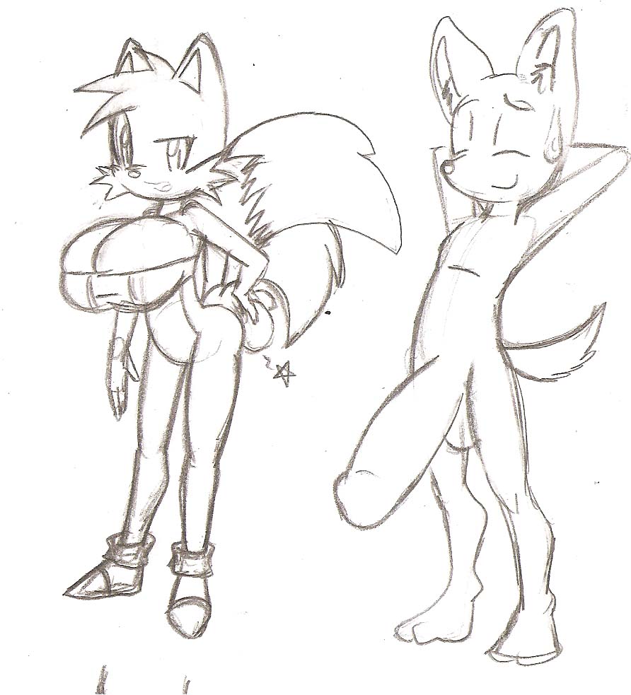 1boy 1girls anthro big_breasts bimbo bra breasts canine clothing denizen1414 duo fan_character female fox fur furry huge_breasts huge_cock hyper hyper_penis ice_pack male mammal mobian mobian_(species) monochrome oc original_character penis rule_63 sega sketch sonic_(series) sonic_oc sonic_the_hedgehog_(series) straight tails tailsko underwear