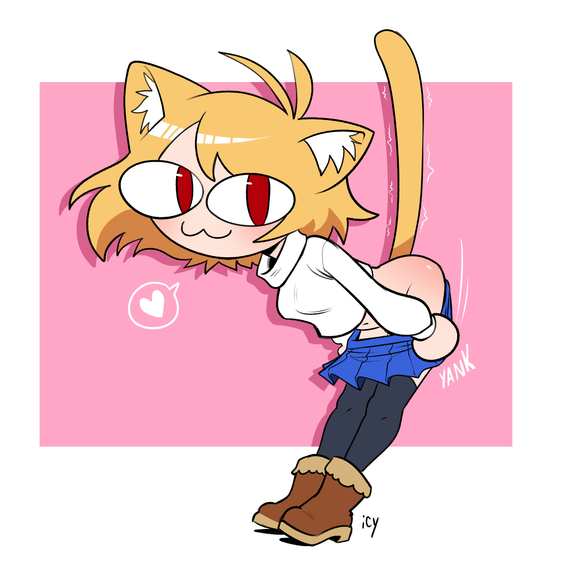 1girls, ass, female, iseenudepeople, melty blood, neco-arc, pulling down skirt, tagme, thighhighs, tsukihime, undressing