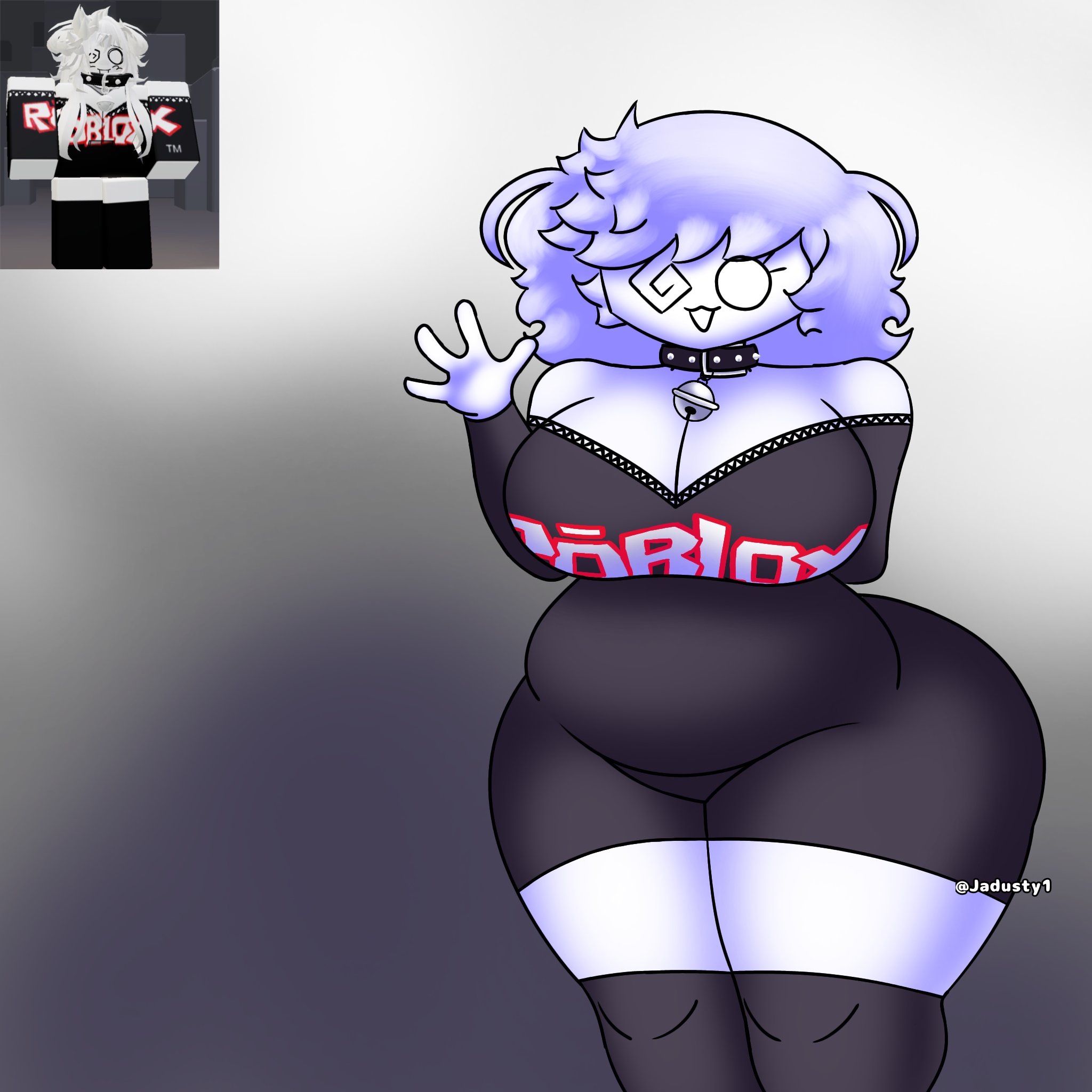1girls, ass, big ass, big breasts, breasts, cleavage, clothed, female, female only, jadusty1, medium breasts, reference image, roblox, roblox avatar, robloxian, solo, tagme, thick thighs, thighs, twitter username