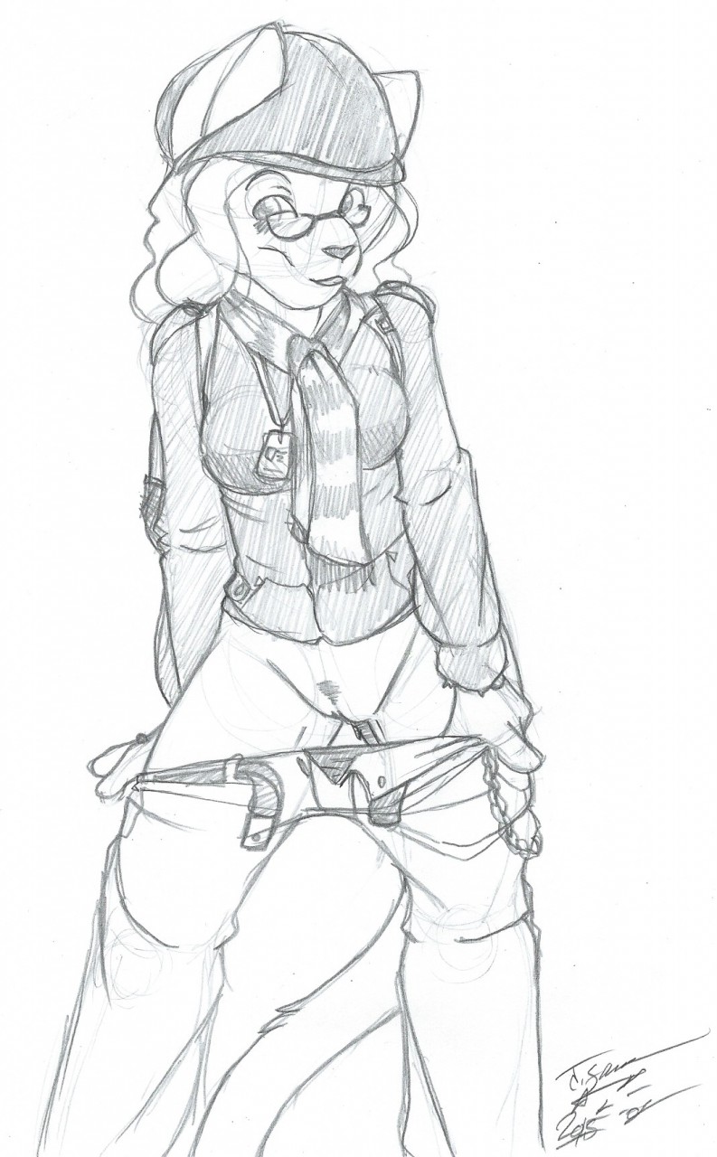 2015 anthro blush bottomless clothed clothing eyewear feline female glasses half-dressed hat josie mammal monochrome os pants pants_down pussy scarf sketch solo undressing