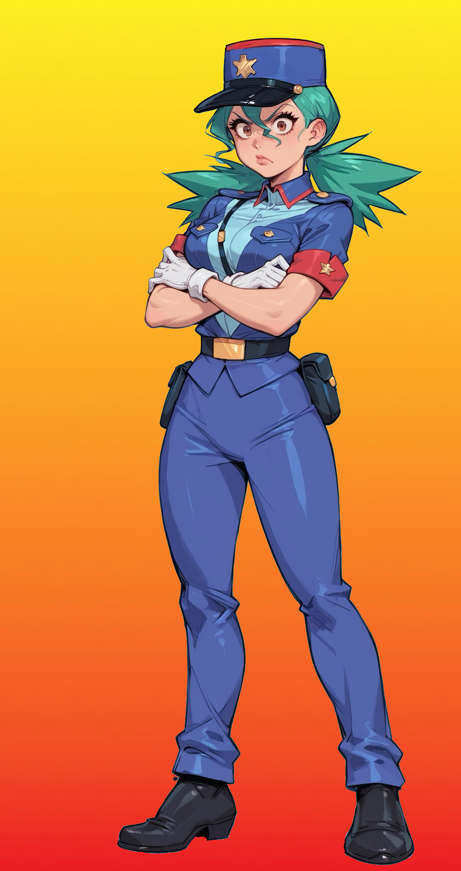 ai_generated female female_only officer_jenny_(pokemon) paulinebabe pokemon