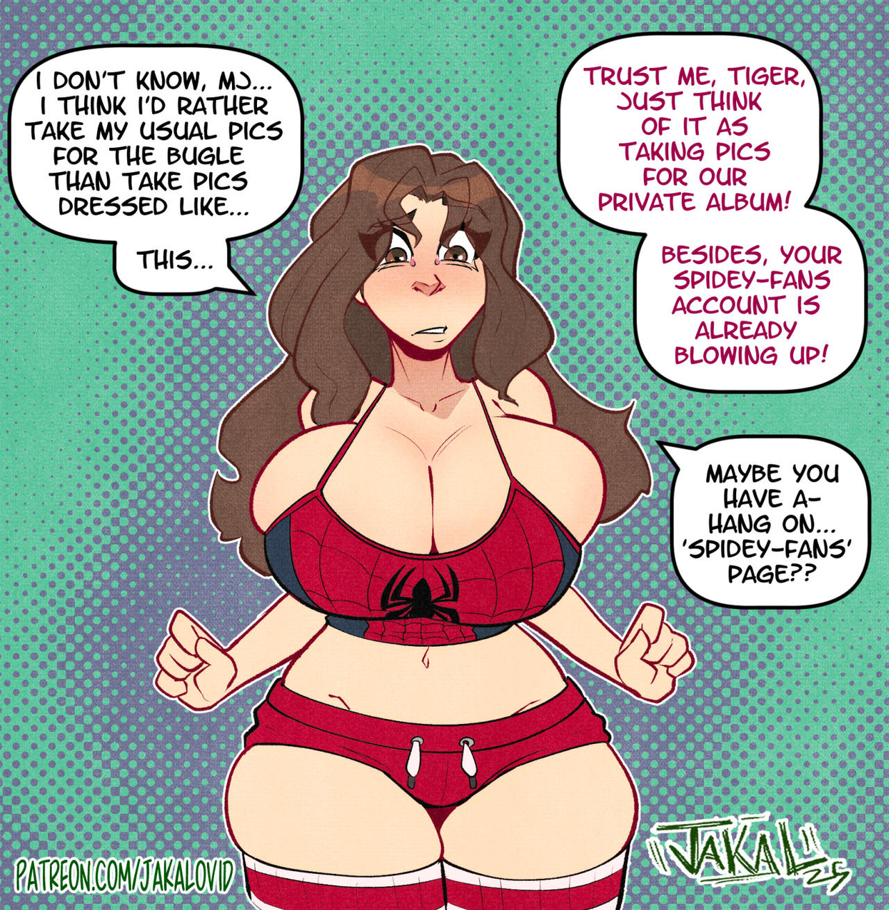 (mtf) (series) artist_name bouncing_breasts breasts brown brown_hair bubble_text comic dialogue english english_text female female_only gender_transformation girls gloves hair hips huge_breasts jakalovid jiggle large_breasts leotard lipstick long_hair marvel massive_breasts onomatopoeia panels parker patreon_url patreon_username peter red_lipstick rule rule_63 speech spider-man squished_breasts thick thick_thighs thigh_highs thighs wide_hips wobble wobbling wobbling_thighs year