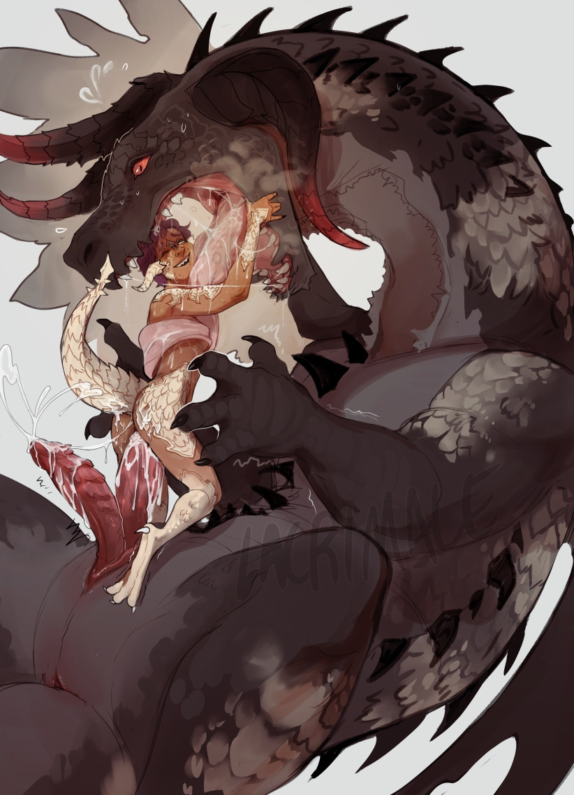 1girls, 1monster, after sex, after vaginal, cowgirl position, creampied, cum, cum drip, cum in pussy, cum inside, cumming, cumming in pussy, cumming inside, cumming while penetrating, cumshot, diphallia, diphallism, dragon cock, fantasy, female, giant penis, huge cock, lacrimale, large penis, long tongue, male, micro, micro on macro, monster, monster boy, monster cock, monster on female, monsterdom, monsterfucker, monsterfucking, multi genitalia, multi penis, penis, pussy, ridged horn, ridged penis, rough sex, size difference, size play, teratophilia, vaginal fluids, vaginal insertion, vaginal juices, vaginal penetration, vaginal sex