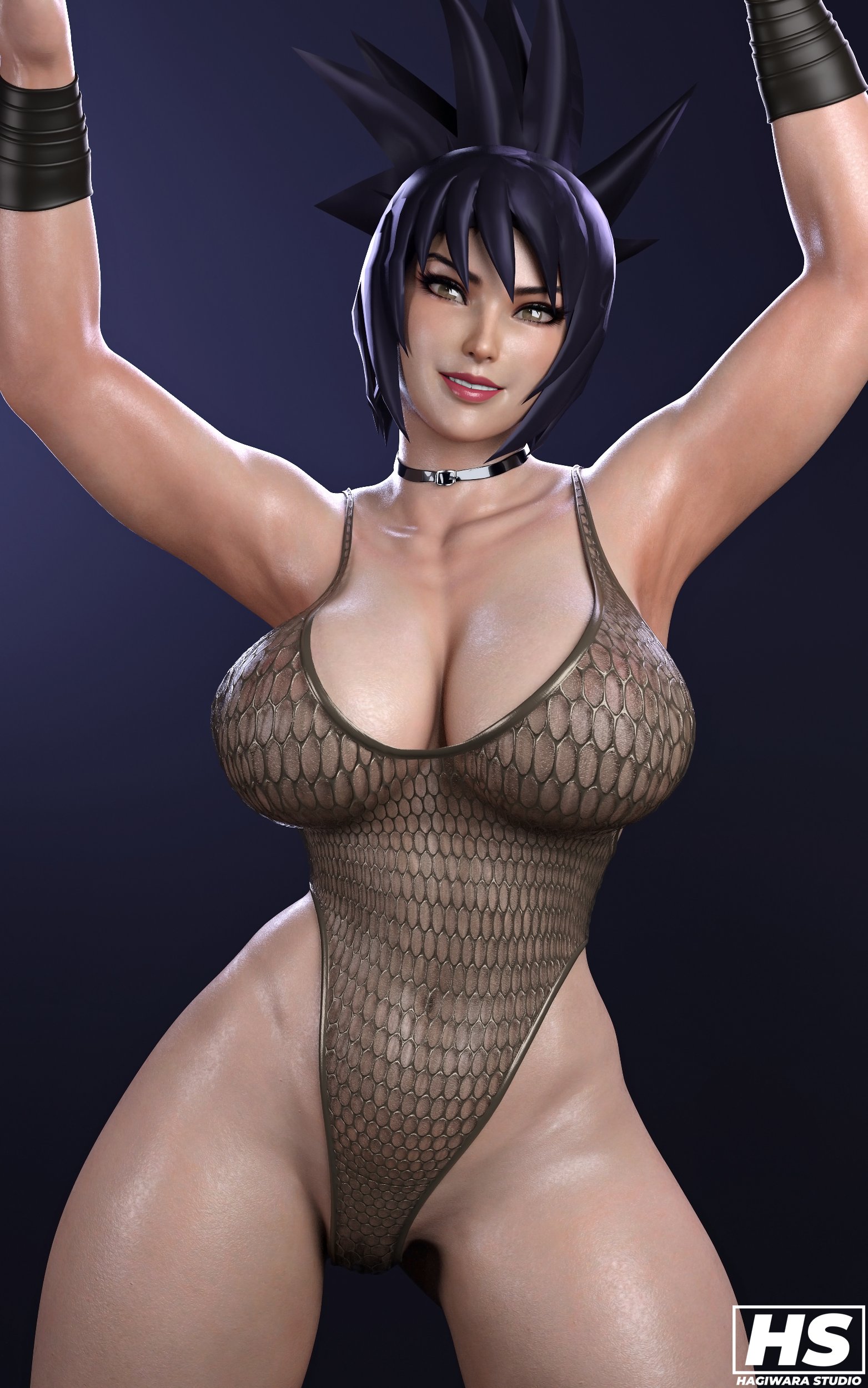 1girls, 2024, 3d, areolae, armpits, artist logo, artist signature, ass, belly, belly button, big ass, big breasts, big butt, bikini, breasts, choker, cleavage, color, colored, curvaceous, curvy, curvy body, curvy female, curvy figure, fantasy, female, full color, hagiwara studio, hair, hips, huge ass, huge breasts, huge butt, kunoichi, large ass, large breasts, large butt, leotard, light skin, light-skinned female, lips, looking at viewer, manga, mitarashi anko, nail polish, nails, naruto, naruto (series), naruto shippuden, ninja, ninja girl, nipples, red nail polish, red nails, seductive, smile, smiling, smiling at viewer, thick thighs, thighs, voluptuous, voluptuous female