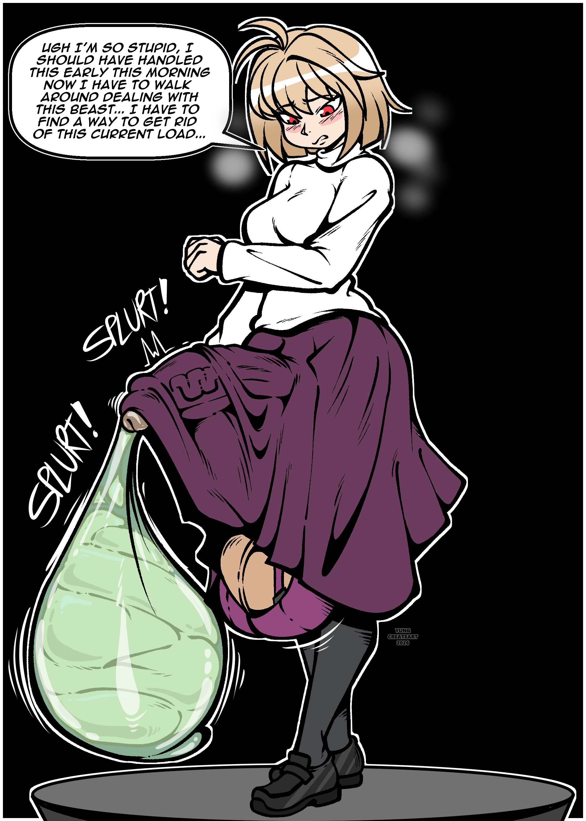 1futa, 2026, ahoge, arcueid brunestud, artist name, ball bra, ballbra, big balls, big cock, big penis, big testicles, blonde hair, bottomless, bottomless futa, breasts, clothed, clothing, condom balloon, condom filling, condom on penis, continue after cum, continuous ejaculation, cum, cum filled, cum filled condom, cum in condom, cum inside condom, curvaceous, curvy, curvy figure, dialogue, dress, ejaculation, english, english dialogue, english text, erect penis, erection, excessive cum, fully clothed, futa only, futanari, hands-free, handsfree ejaculation, hi res, highres, hourglass figure, huge balls, huge cock, huge testicles, intersex, intersex only, large balls, large cock, large penis, large testicles, light skin, light-skinned futa, medium breasts, melty blood, melty blood arcueid figure (meme), meme, orgasm, red eyes, sagging balls, saggy balls, short hair, solo, solo futa, speech bubble, text, thick hips, thick penis, thick thighs, thighs, tsukihime, type-moon, uncontrolled orgasm, unstoppable orgasm, watermark, wide hips, yungcreateart