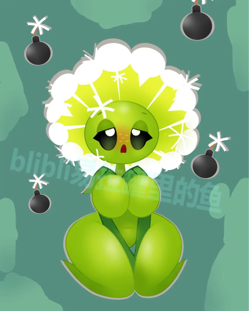 1girls, anthro, anthrofied, ass, breasts, dandelion (pvz), female, flora fauna, ks xf, plant, plant girl, plant humanoid, plantie, plants vs zombies, plants vs. zombies, popcap games, pussy, 易拉罐里的鱼