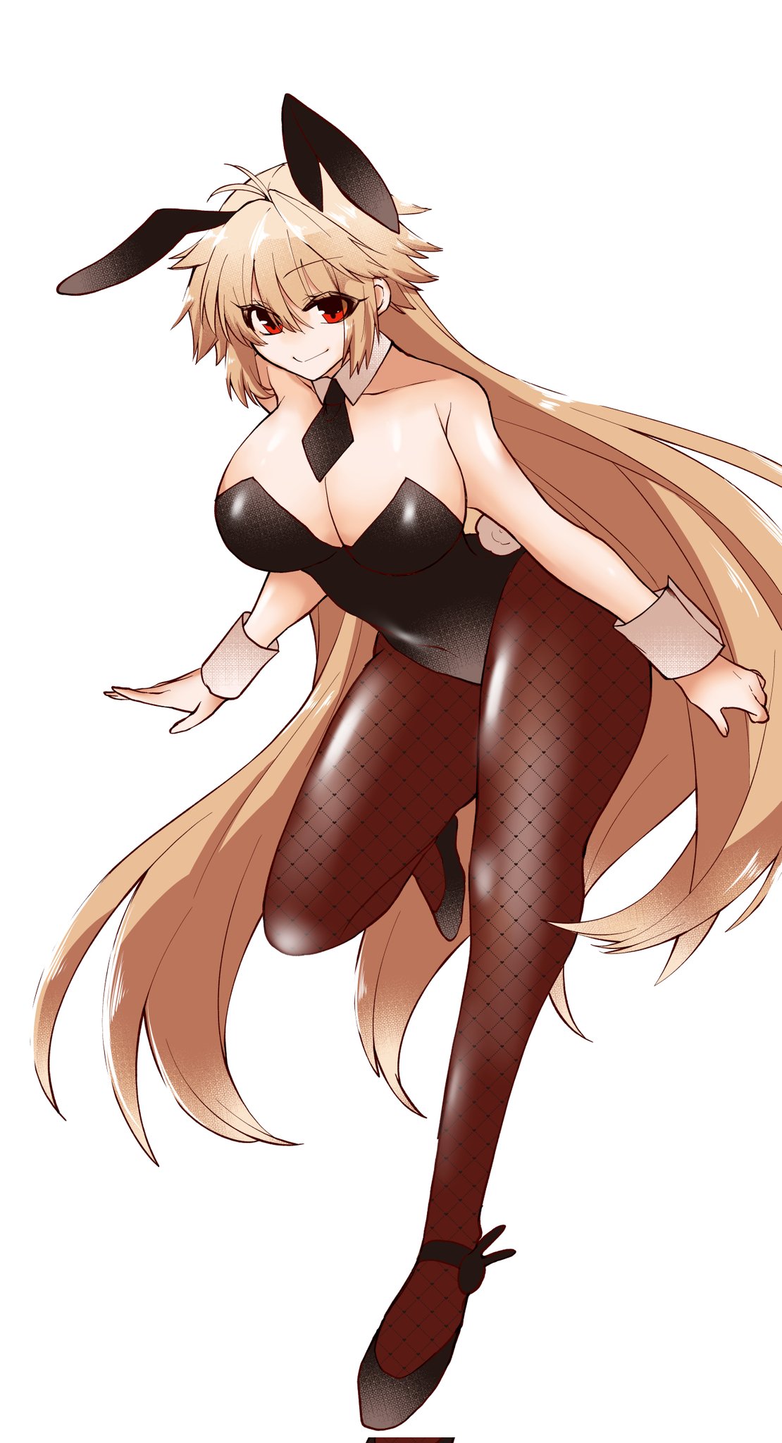 2323astronomy ahoge animal_ears archetype_earth arcueid_brunestud ass big_breasts big_butt black_leotard blonde_hair breasts bunny_ears bunnysuit detached_sleeves eyebrows_hidden_by_hair fake_animal_ears female hair_between_eyes highres hips large_breasts leotard long_hair looking_at_viewer melty_blood pantyhose playboy_bunny rabbit_ears red_eyes solo thick_ass thick_thighs thighs tsukihime type-moon very_long_hair white_background wide_hips wrist_cuffs