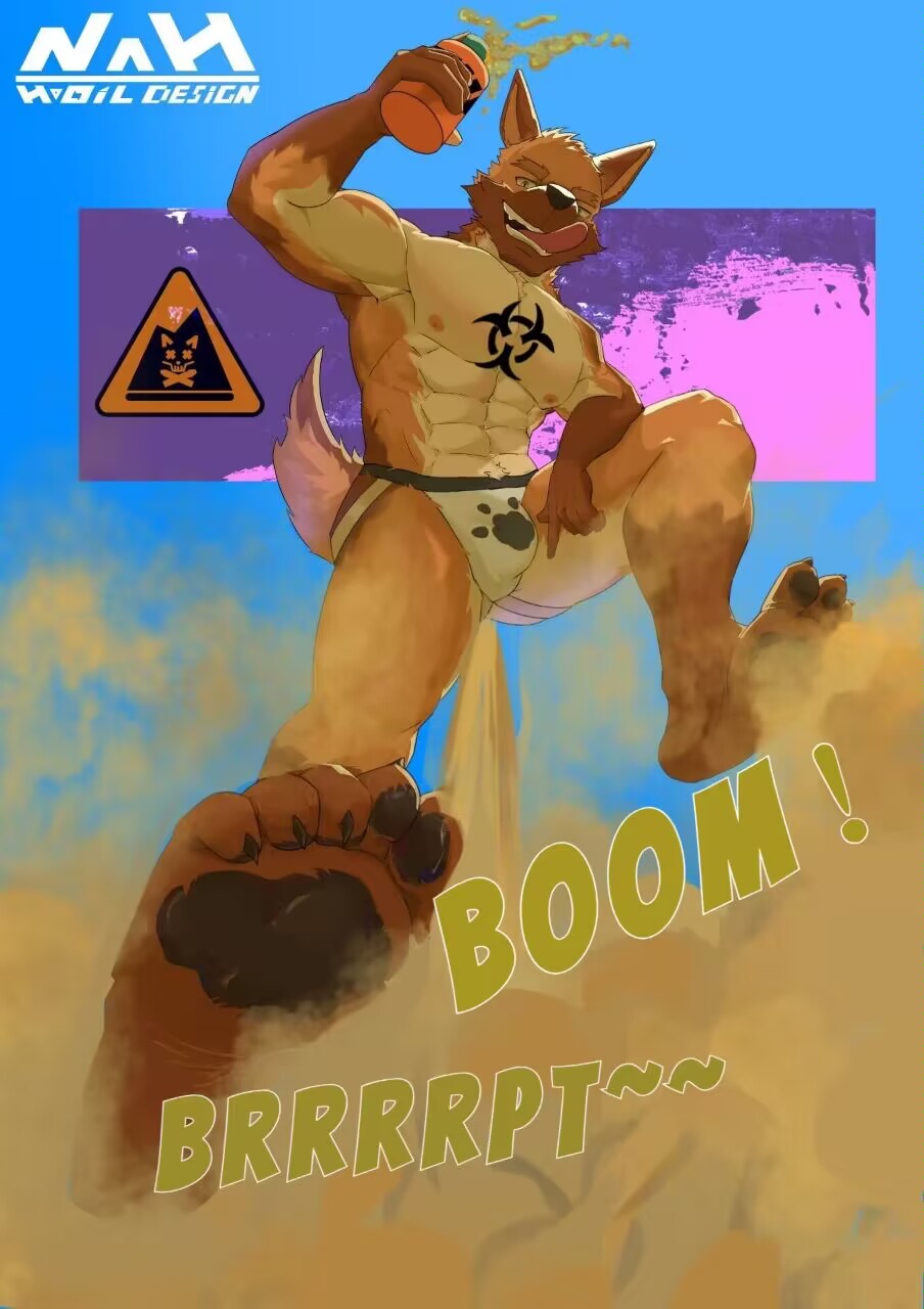 anthro ass beverage bulge canid canine canis clothed clothing domestic_dog fart fart_cloud feet gassy german_shepherd herding_dog hi_res huge_fart jockstrap jockstrap_only male mammal muscular muscular_male muying pastoral_dog smelly solo tongue tongue_out topless underwear underwear_only