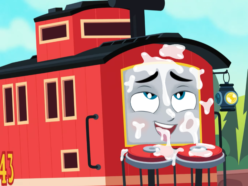 ? accurate_art_style banned_artist bruno_the_brake_car cum cum_on_face edit eyes_rolling_back repost tagme thomas_and_friends thomas_and_friends_all_engines_go young