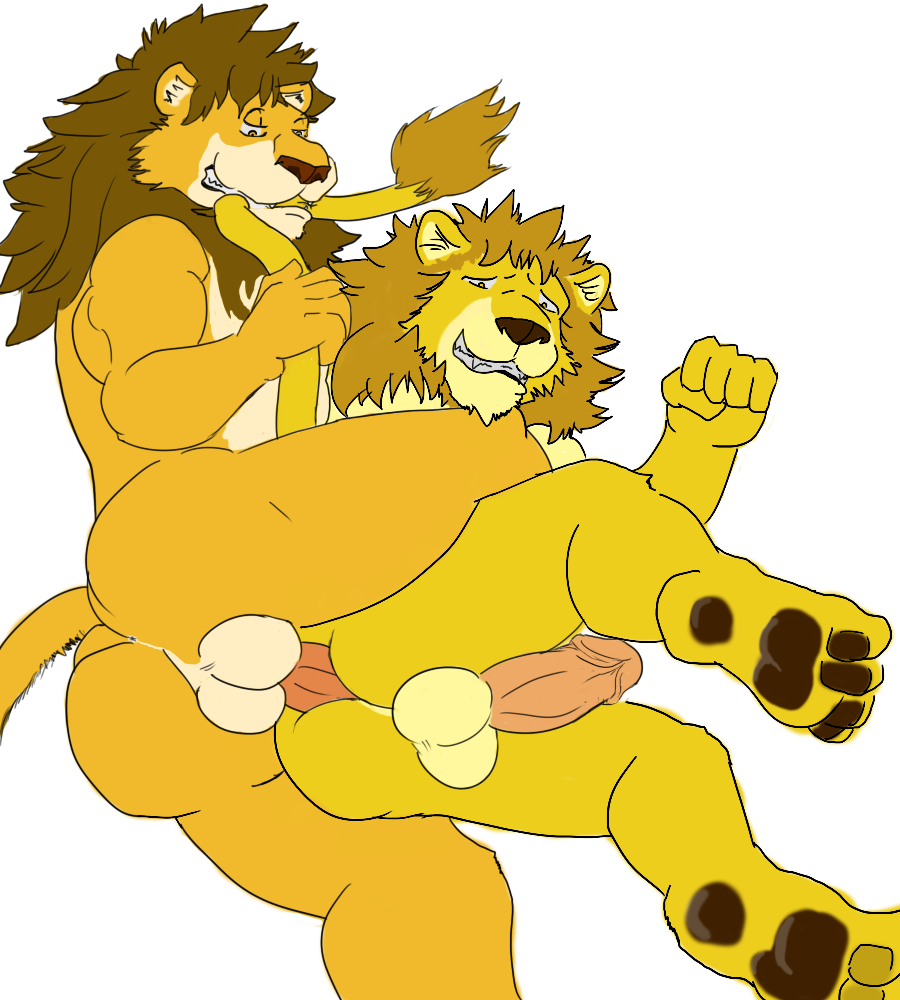 anal anthro feline fur furry furry_only lion male male_only mammal multiple_males no_humans rulion yaoi