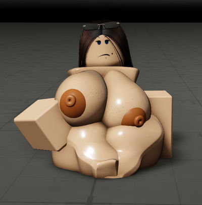 1girls, 3d, areolae, barefoot, baseplate, big breasts, breasts, brown hair, completely nude, completely nude female, female, female only, full body, iamagamingpro, long hair, lowres, naked, naked female, nipples, nude, nude female, roblox, robloxian, sitting, solo, solo female