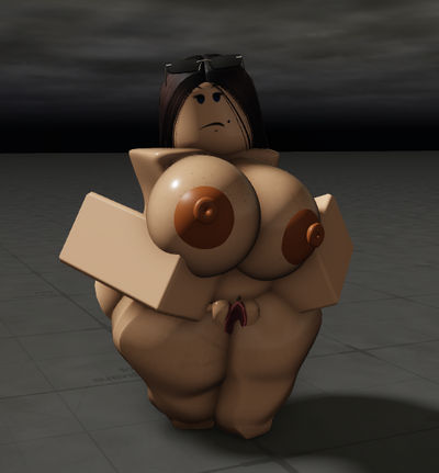 1girls, 3d, areolae, barefoot, baseplate, big breasts, breasts, brown hair, completely nude, completely nude female, female, female only, full body, iamagamingpro, long hair, naked, naked female, nipples, nude, nude female, pussy, roblox, robloxian, solo, solo female
