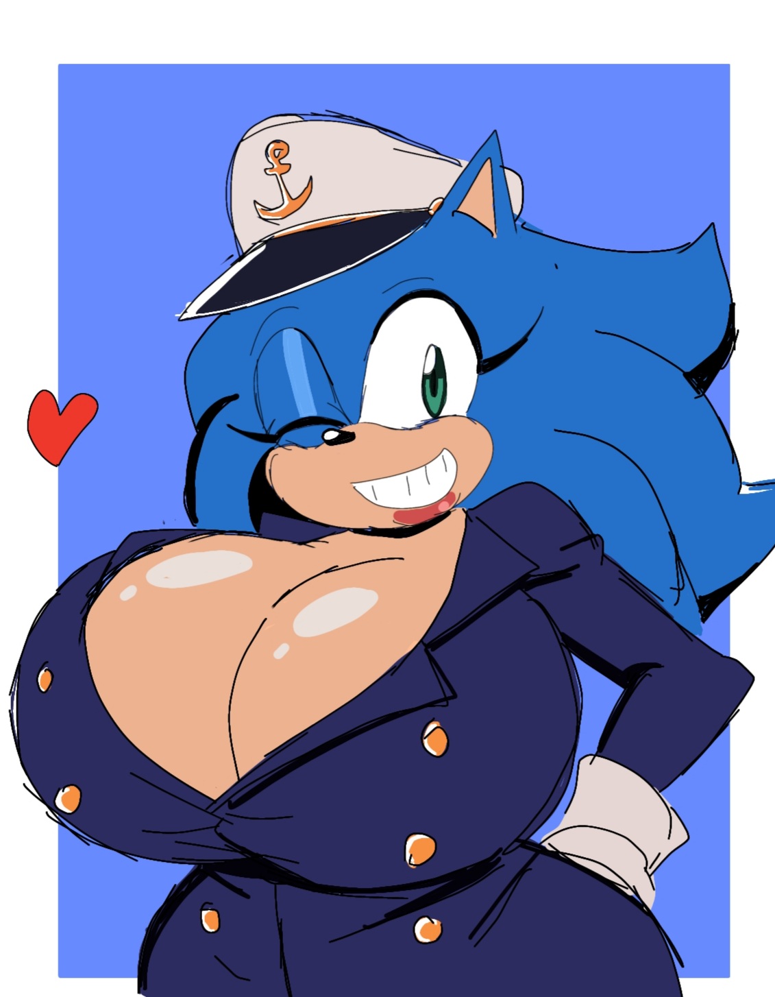 1girls, big breasts, breasts, clothing, curvy female, female, furry, huge breasts, momiji (artist), sega, smirk, sonic (series), sonic the hedgehog, sonic the hedgehog (series), sonique the hedgehog, the murder of sonic the hedgehog