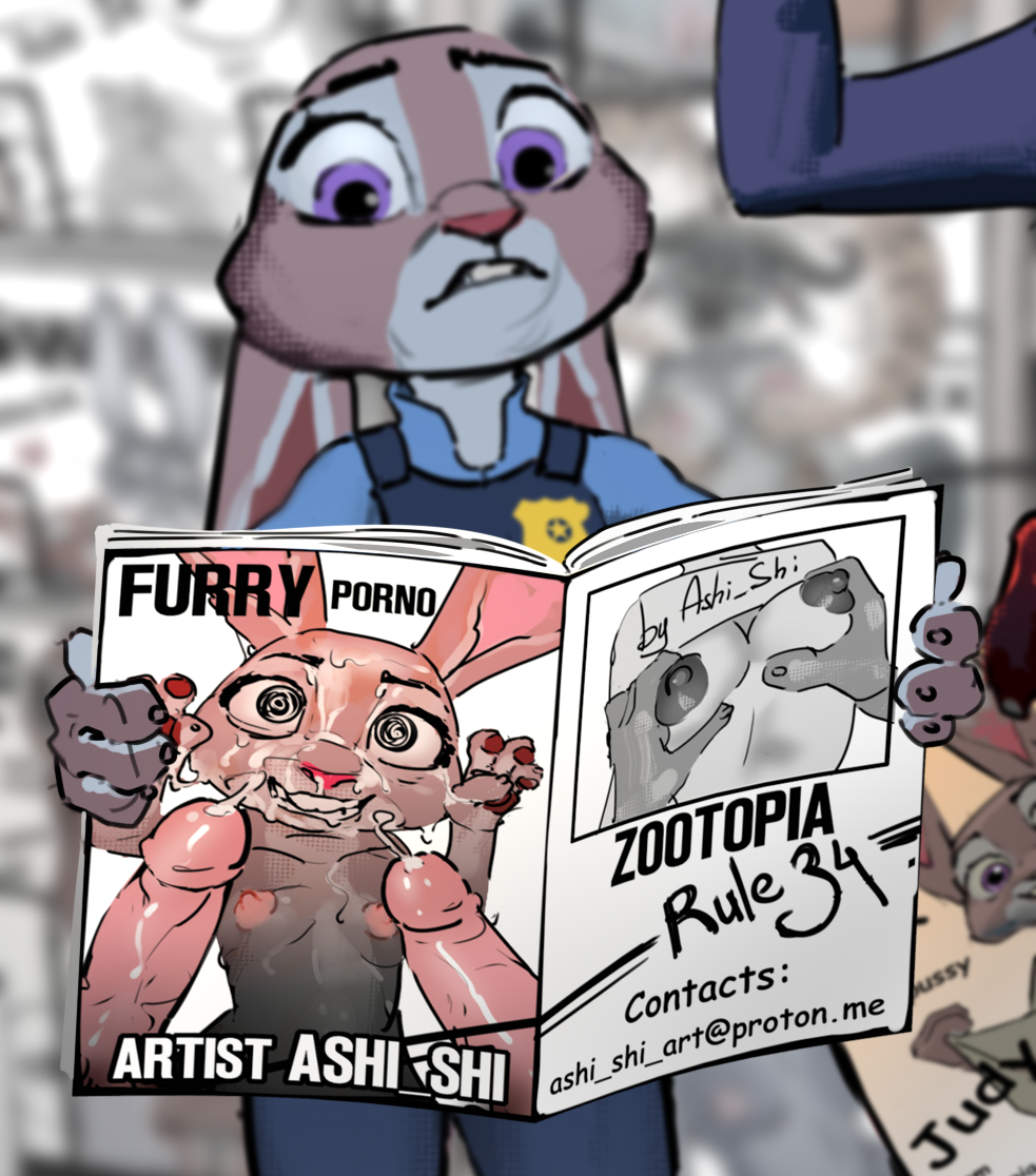 anthro ashi_shi breast_grab breast_squeeze breasts bunny bunny_ear bunny_ears bunny_girl bunnygirl cum cum_in_mouth cum_on_body cum_on_breasts cum_on_face cumshot dick furry furry_breasts furry_ears furry_female furry_only gangbang group group_sex judy_hopps magazine mind_break mindbreak nipple nipples paw_pose pawpads paws police police_uniform policewoman rabbit rabbit_ears rabbit_girl semen semen_on_body semen_on_breasts semen_on_face shocked small_breasts smaller_anthro smaller_female sperm zootopia