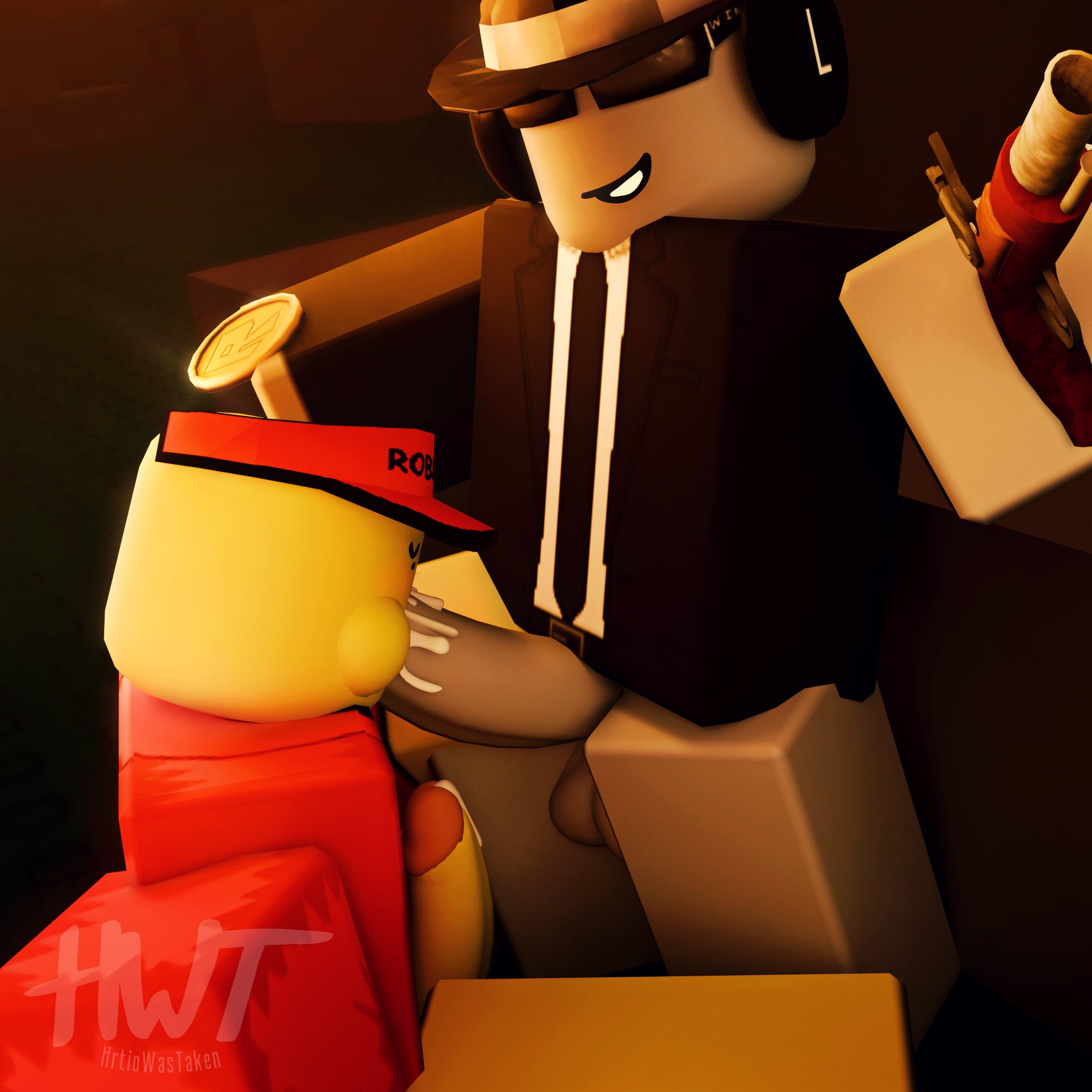 2boys, 3d, blowjob, chance (forsaken), deepthroat, elliot (work at a pizza place), flintlock, forsaken (roblox), gay, hrtiowastaken, male, roblox, roblox game, robloxian, tagme, work at a pizza place