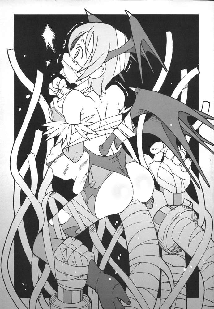 capcom clothing comic darkstalkers doru_riheko lilith_aensland sarurururu tagme tentacle torn_clothes