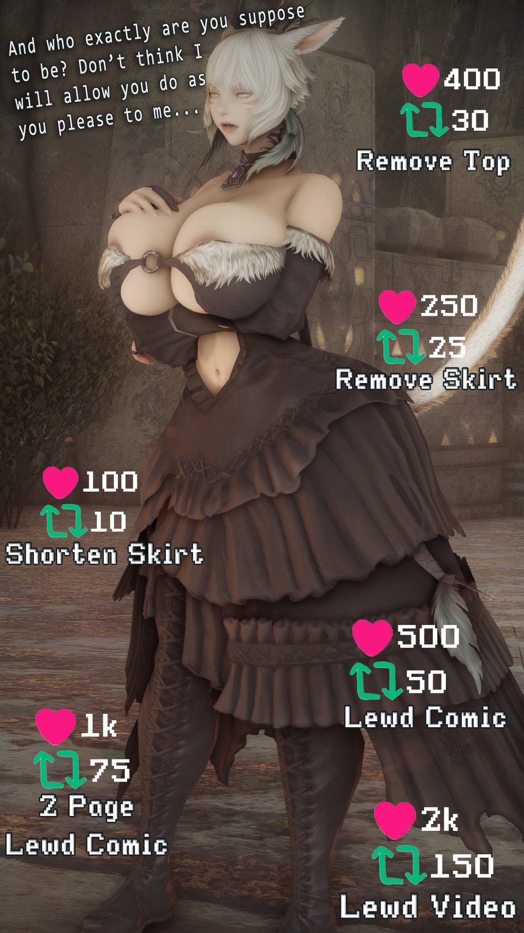 1girls, 3d, 3d (artwork), big breasts, breasts, cat girl, catgirl, clothed, clothed female, female, female focus, female only, final fantasy, final fantasy xiv, imminent breeding, imminent sex, large boobs, large breasts, light skin, light-skinned female, miqo'te, panamanam, solo, solo female, solo focus, voluptuous, voluptuous female, y'shtola