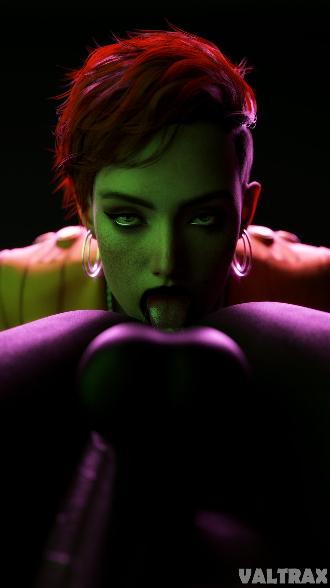 3d, 3d (artwork), anilingus, anilingus from female, ass, aurore cassel, cd projekt red, cyberpunk (series), cyberpunk 2077, cyberpunk 2077: phantom liberty, dark skin, dark-skinned male, female, female rimming male, interracial, male, male rimmed, rimjob, rimming, rimming male, tagme, valtrax