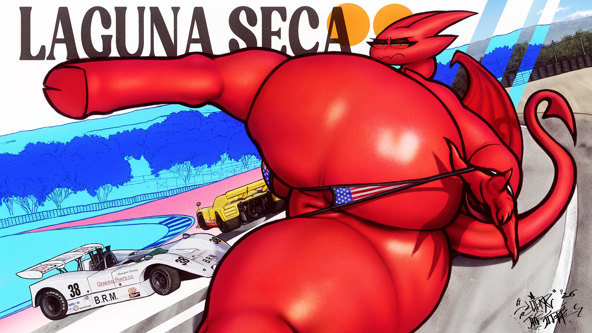 demon, demon girl, huge ass, large ass, looking at viewer, lucia (satina), satina (series), sligarthetiger, tail, thick thighs, wings