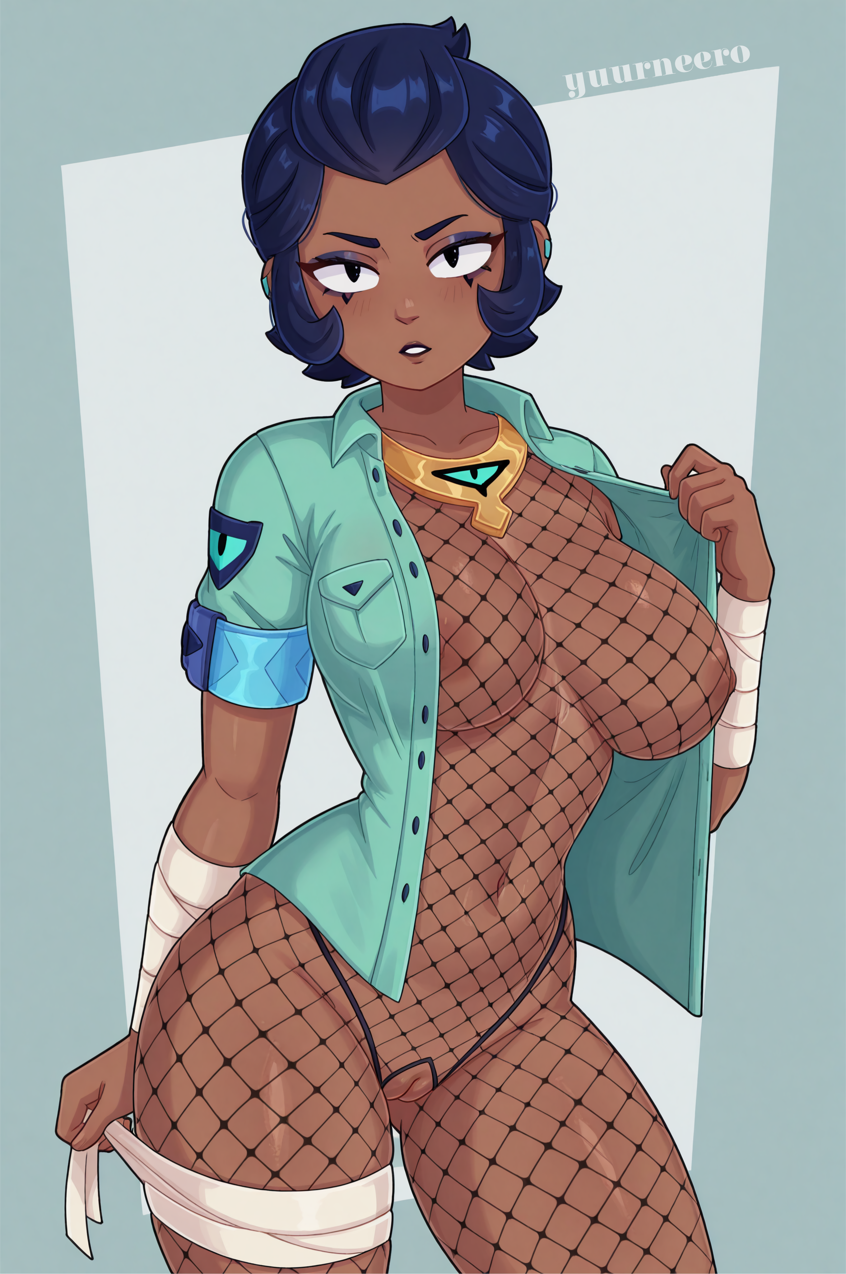 ai generated, brawl stars, najia (brawl stars), yuurneero (artist)