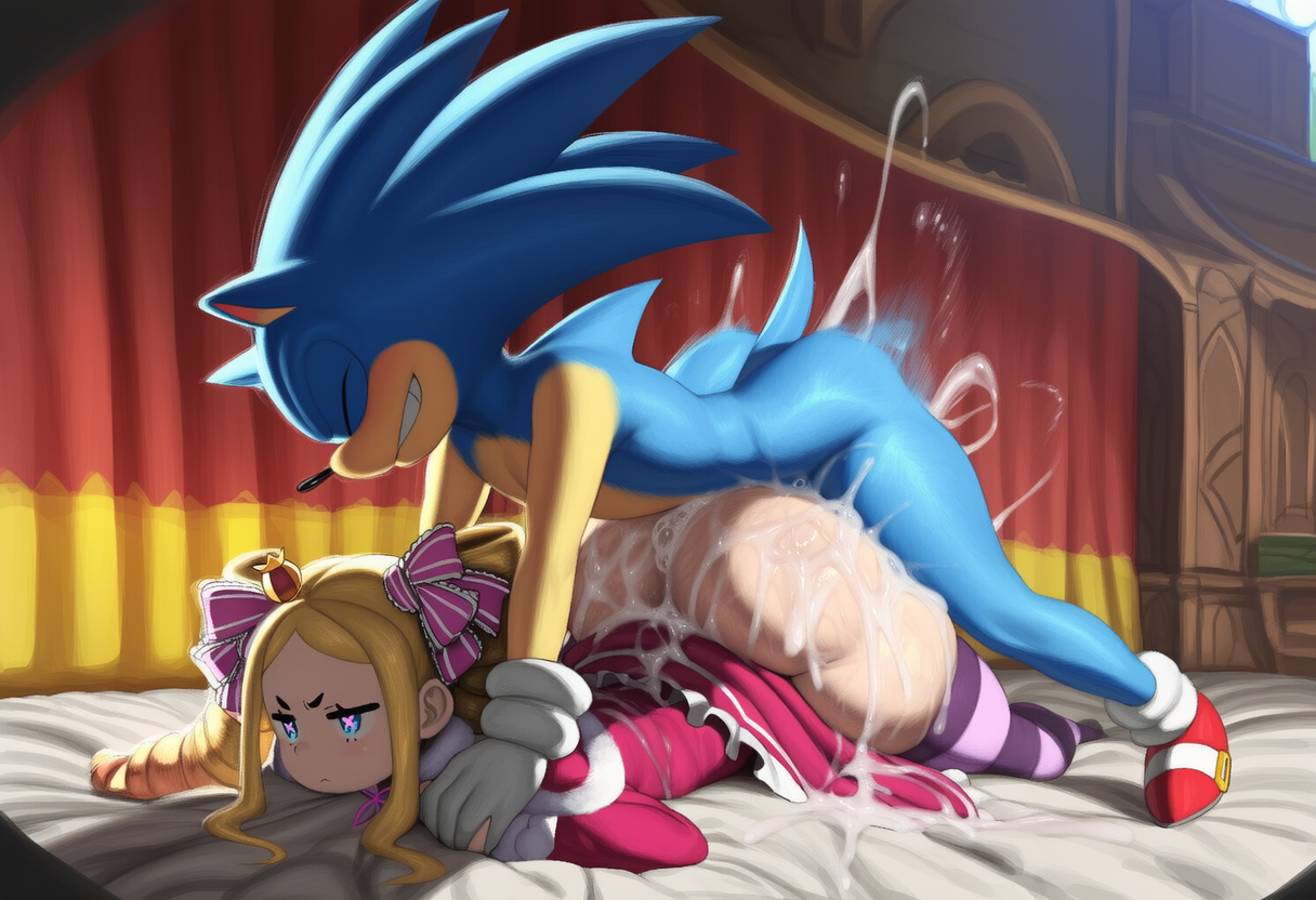 1boy, 1girls, 2026, ai generated, anthro, anthro on human, beatrice (re:zero), bigtub7775, blue fur, crossover, cum, cum inside, fur, interspecies, prone bone, re:zero kara hajimeru isekai seikatsu, sega, sex, sonic (series), sonic the hedgehog, tagme