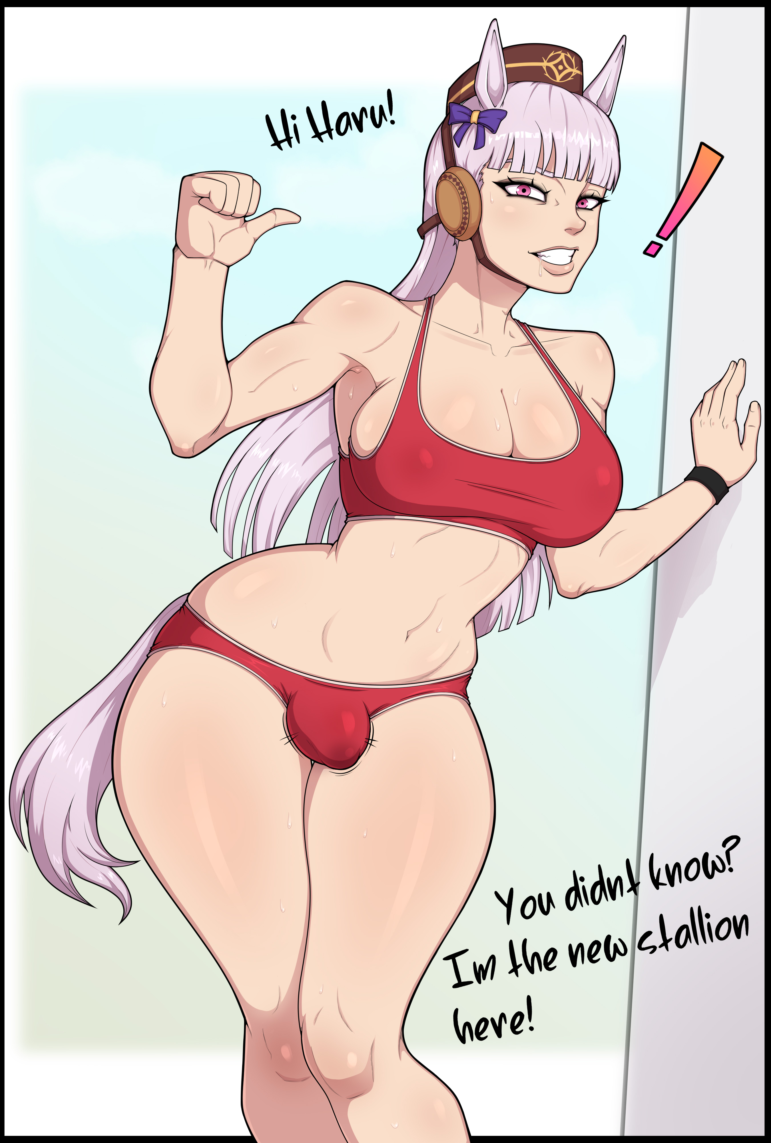 1futa, big breasts, big thighs, breasts, breasts bigger than head, breasts out, bulge, bulge through clothing, bulge under clothes, cleavage, cleavage overflow, curvy, curvy body, curvy female, curvy figure, curvy hips, dickgirl, dickgirl only, futa focus, futa only, futanari, gold ship (umamusume), huge breasts, nipple bulge, nipples, nipples visible through clothing, precum through clothing, shadboya, thick legs, thick thighs, thunder thighs, thunderthighs, tits, tits bigger than head, tits out, umamusume, wide hips, wide thighs