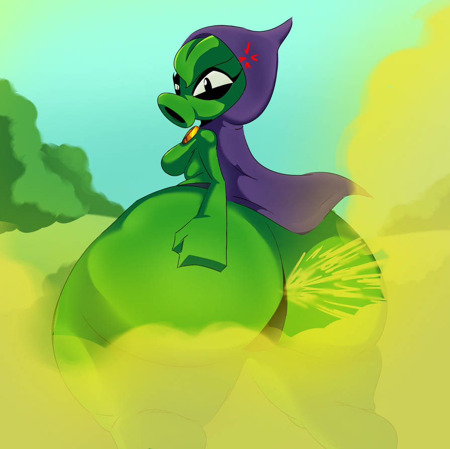 1girls anthro anthrofied ass breasts breasts fart fart_cloud fart_fetish female flora_fauna green_shadow_(pvz) peashooter_(pvz) plant plant_girl plant_humanoid plantie plants_vs._zombies popcap_games pussy