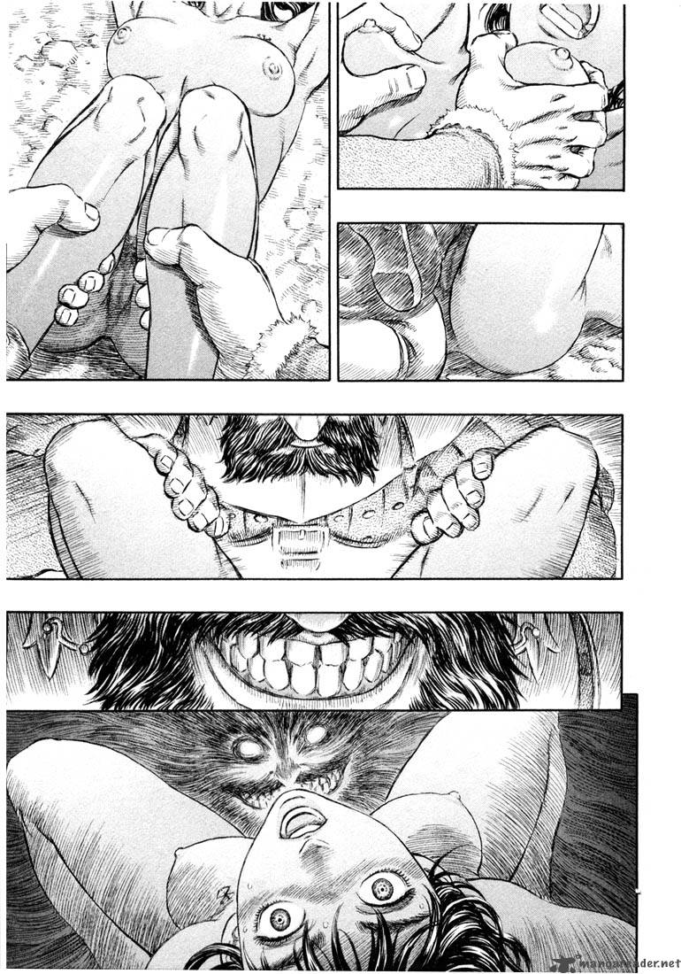 1boy, 1girls, berserk, black and white, breast grab, breasts, casca, dark skin, dark-skinned female, female, forced, imminent rape, looking at pussy, male, manga, nipples, older male, pussy